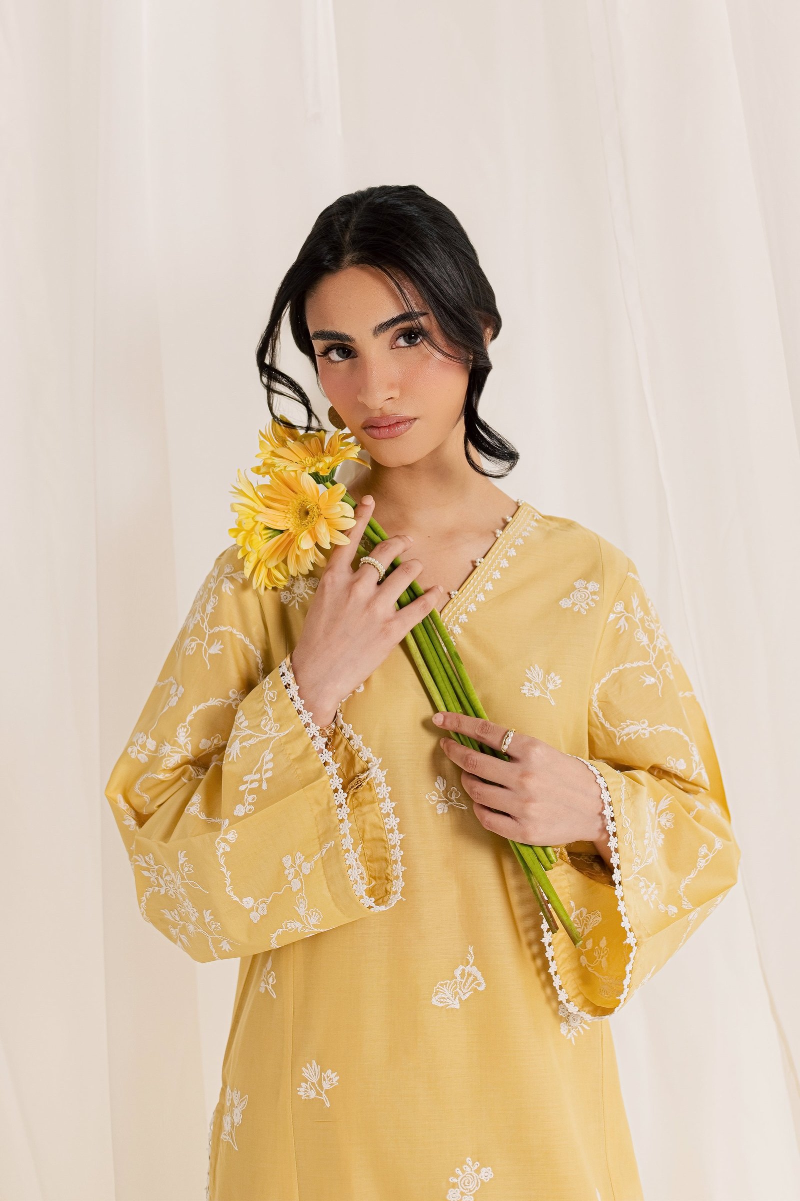  Aamish 2Pc - Embroidered Lawn Dress EverydayEdit26  BATIK   XS / Butter / Pima Lawn-S / Butter / Pima Lawn-M / Butter / Pima Lawn-L / Butter / Pima Lawn-XL / Butter / Pima Lawn