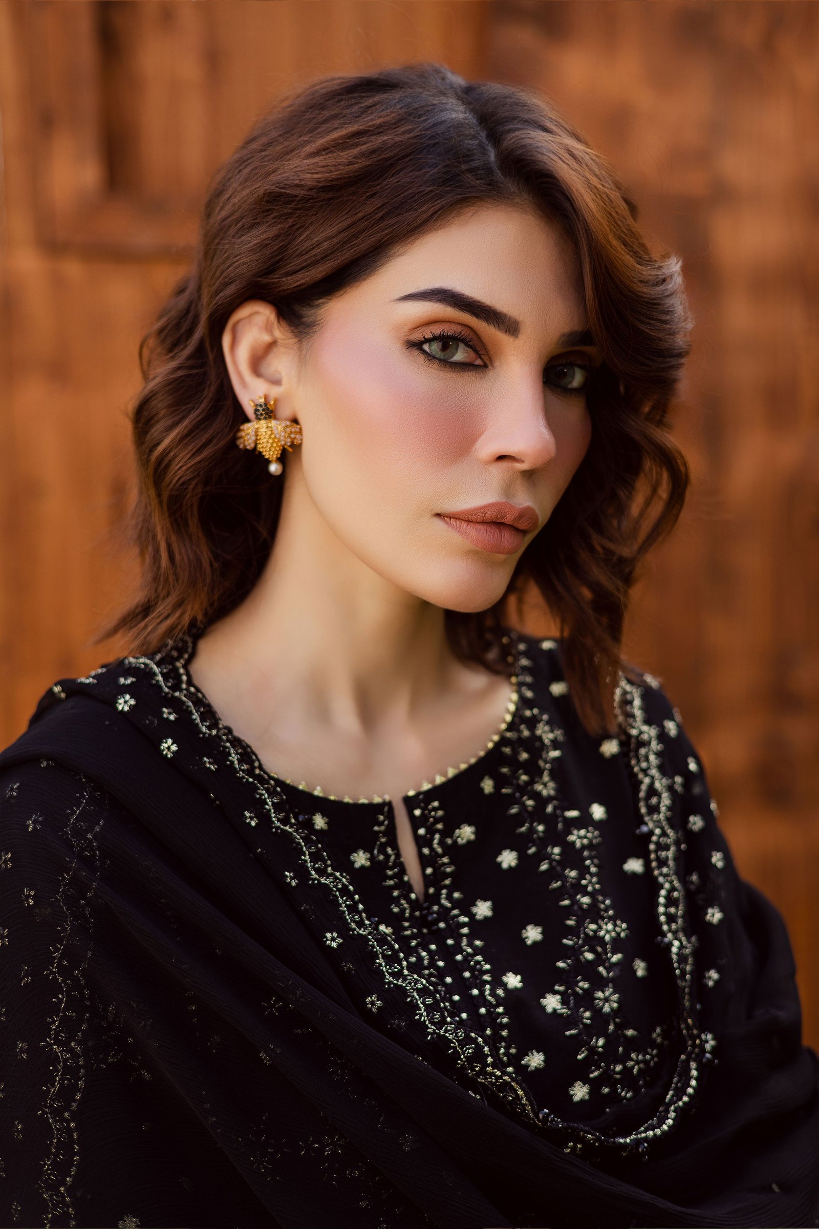 Aasfina 3Pc - Embroidered Khaddar Dress BATIK WINTER PRET 2025 BATIK XS / Black / Khaddar-S / Black / Khaddar-M / Black / Khaddar-L / Black / Khaddar-XL / Black / Khaddar