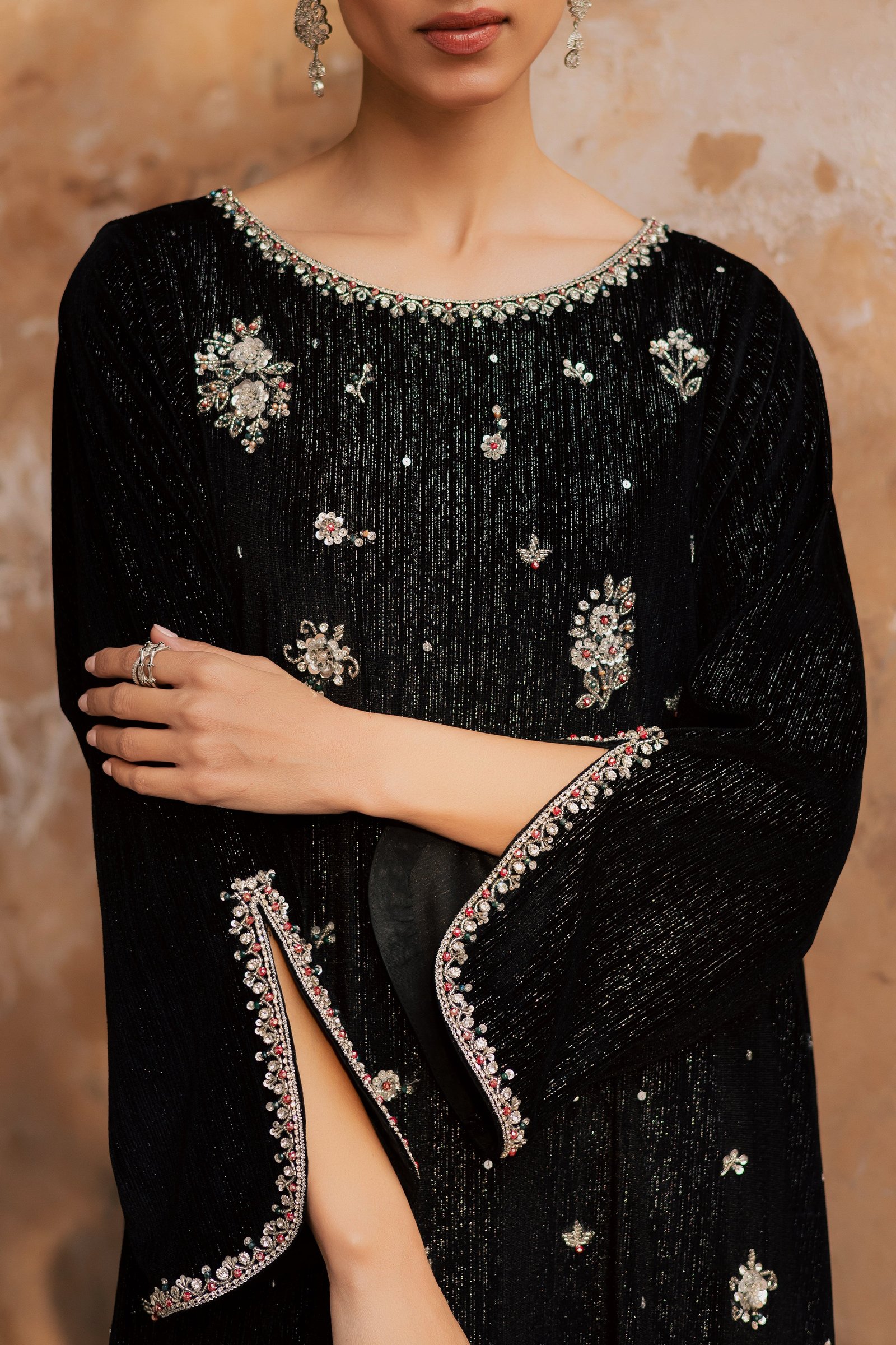 Ava 2Pc - Velvet Formal Dress BATIKstudio BATIK S / Black / Velvet-M / Black / Velvet-L / Black / Velvet