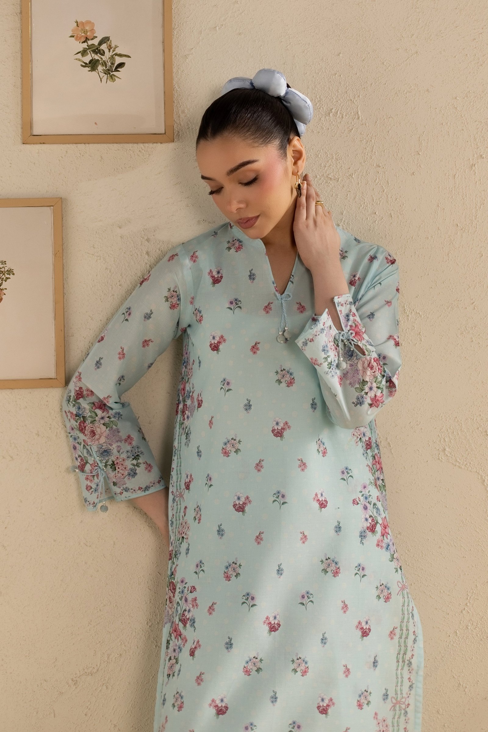 Blue Knox 2Pc - Printed Lawn Dress BATIKSS26 BATIK XS / Blue / Lawn-S / Blue / Lawn-M / Blue / Lawn-L / Blue / Lawn-XL / Blue / Lawn