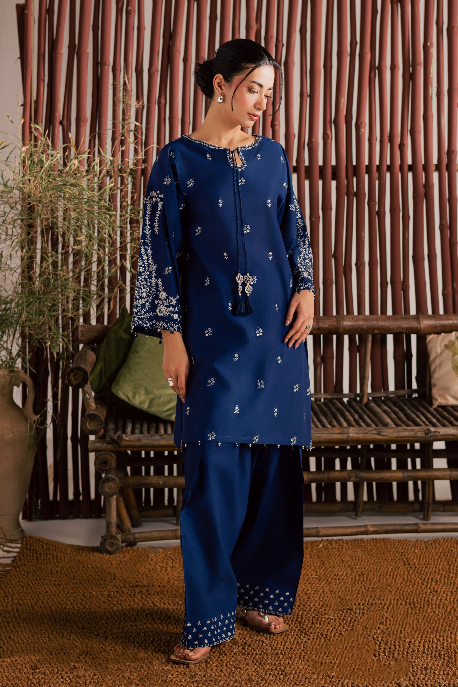  Blue Nairobi 2Pc - Embroidered Lawn Dress EverydayEdit26  BATIK   XS / Dark Blue / Pima Lawn-S / Dark Blue / Pima Lawn-M / Dark Blue / Pima Lawn-L / Dark Blue / Pima Lawn-XL / Dark Blue / Pima Lawn