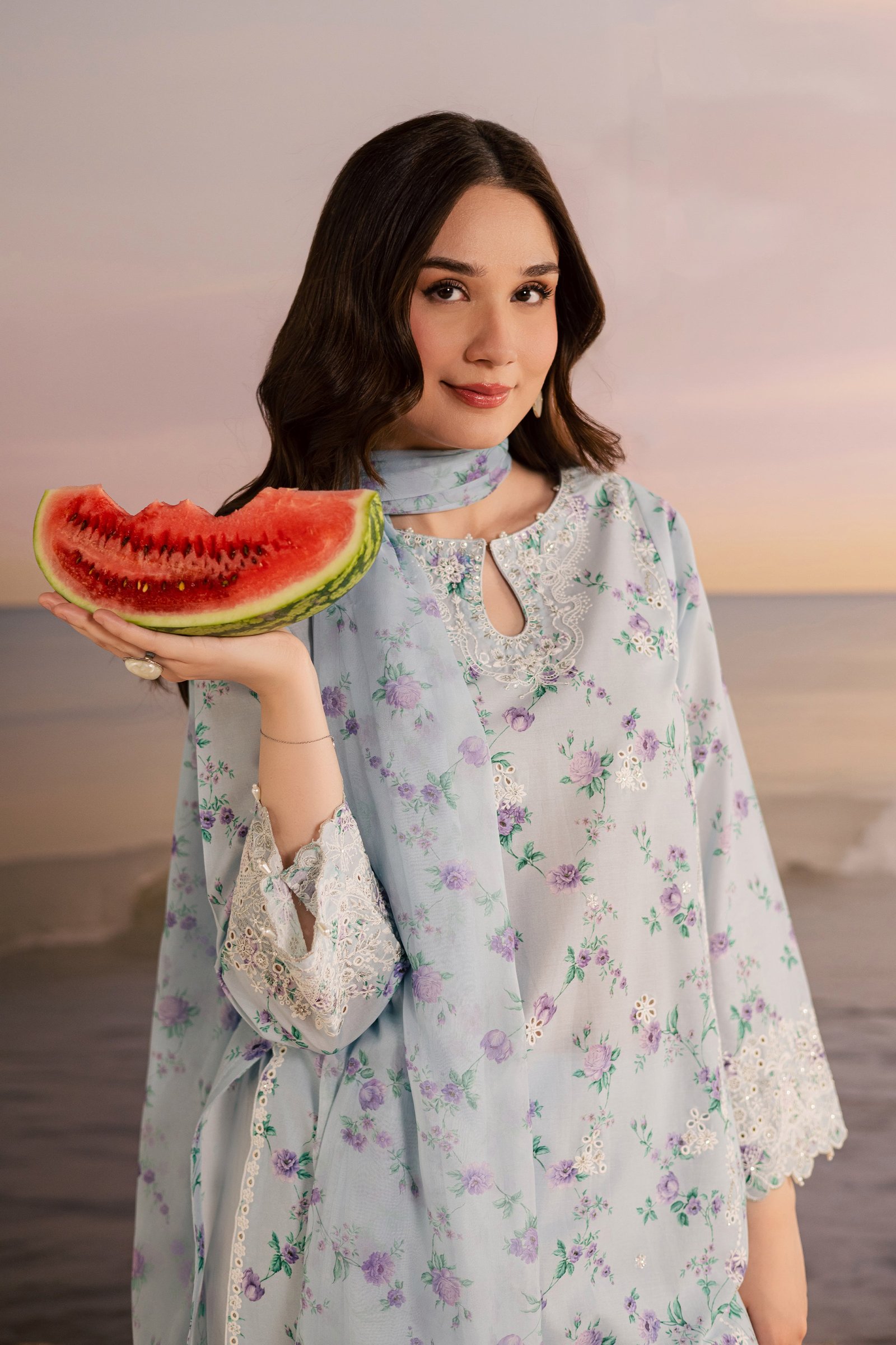 Blue Raima 3Pc - Printed Lawn Dress BATIKSS26 BATIK XS / Blue / Lawn-S / Blue / Lawn-M / Blue / Lawn-L / Blue / Lawn-XL / Blue / Lawn