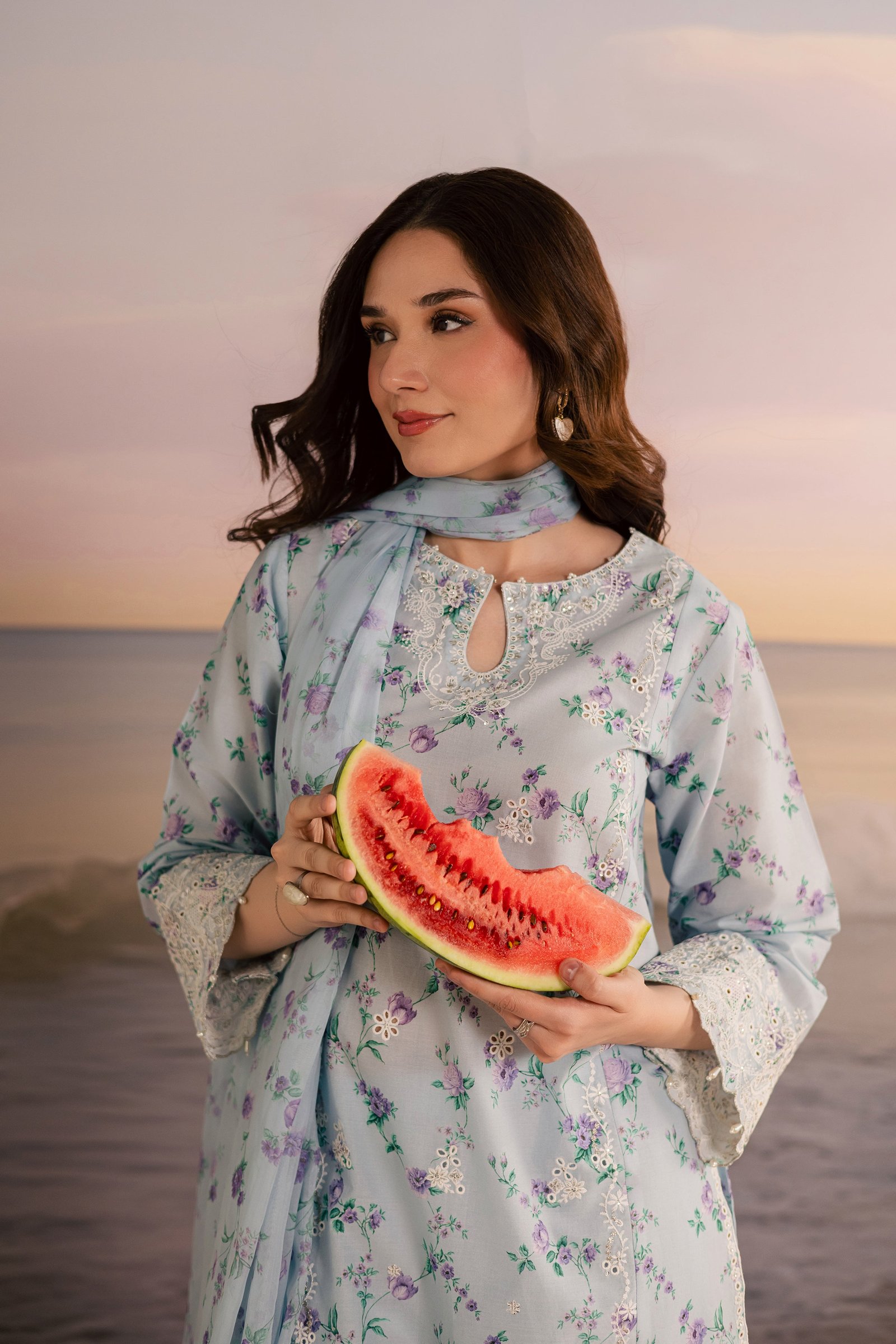  Blue Raima 3Pc - Printed Lawn Dress BATIKSS26  BATIK   XS / Blue / Lawn-S / Blue / Lawn-M / Blue / Lawn-L / Blue / Lawn-XL / Blue / Lawn