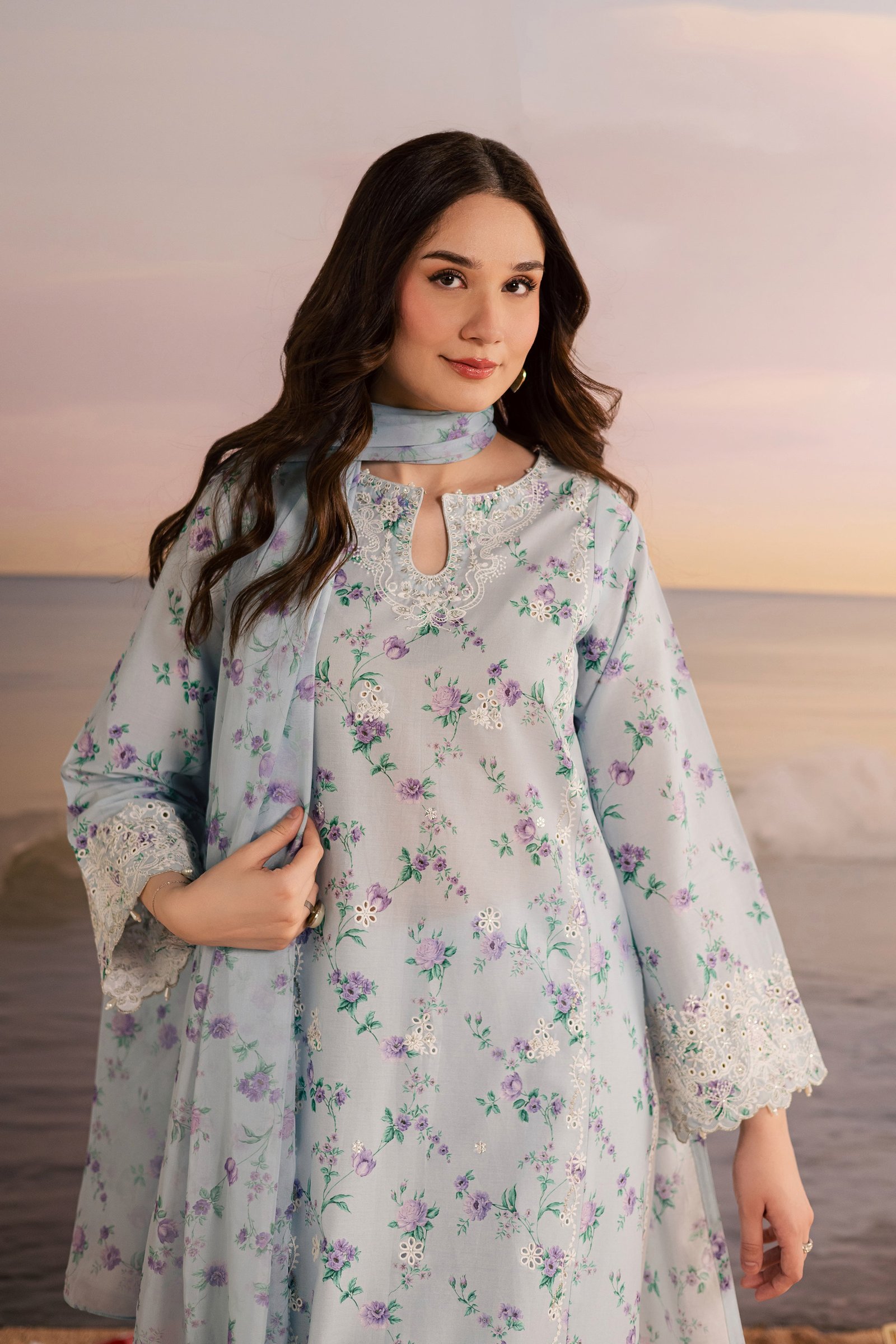  Blue Raima 3Pc - Printed Lawn Dress BATIKSS26  BATIK   XS / Blue / Lawn-S / Blue / Lawn-M / Blue / Lawn-L / Blue / Lawn-XL / Blue / Lawn