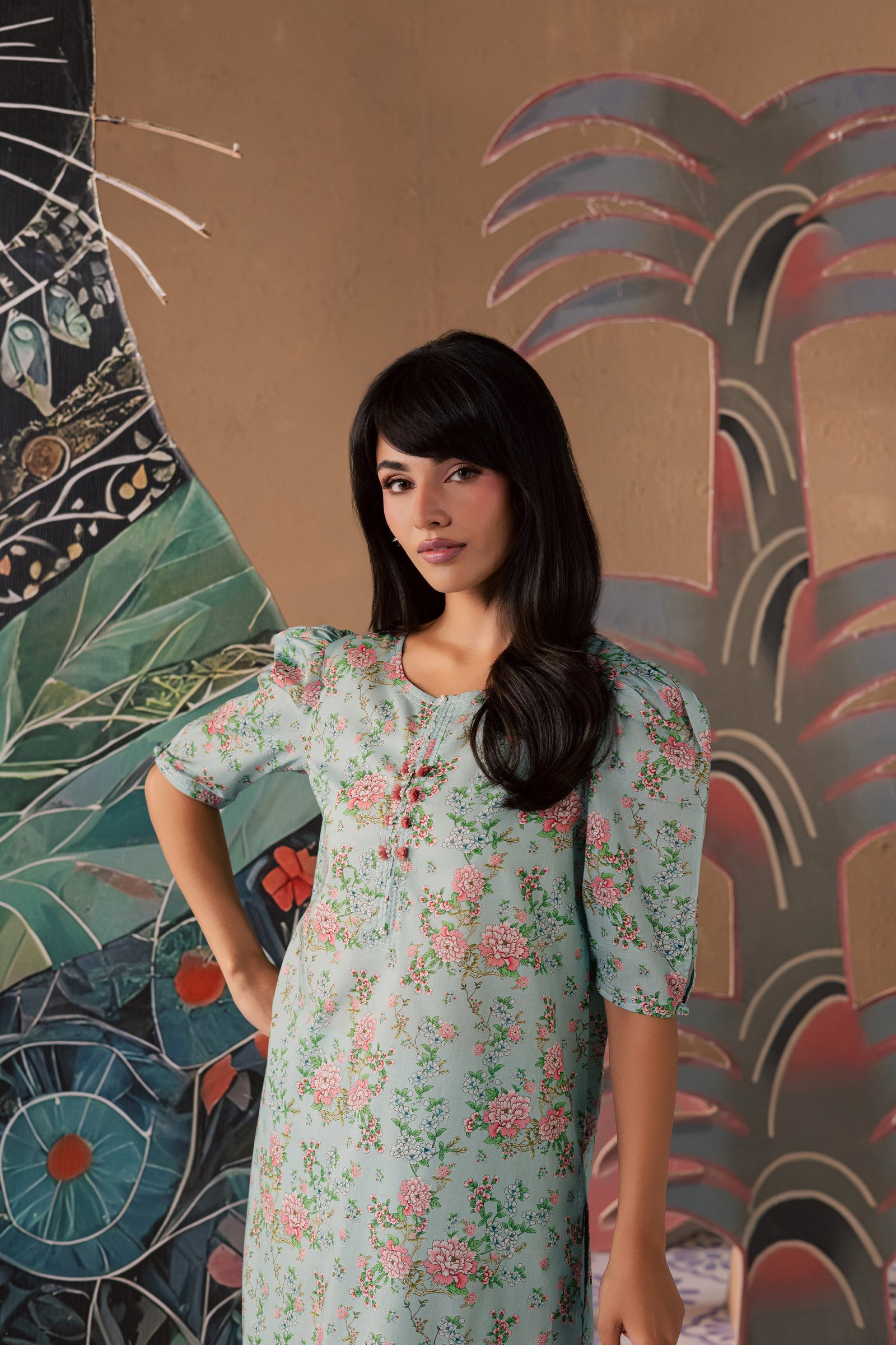 Blue Zerin 2Pc - Printed Lawn Dress BATIKSS26 BATIK XS / Sky Blue / Lawn-S / Sky Blue / Lawn-M / Sky Blue / Lawn-L / Sky Blue / Lawn-XL / Sky Blue / Lawn