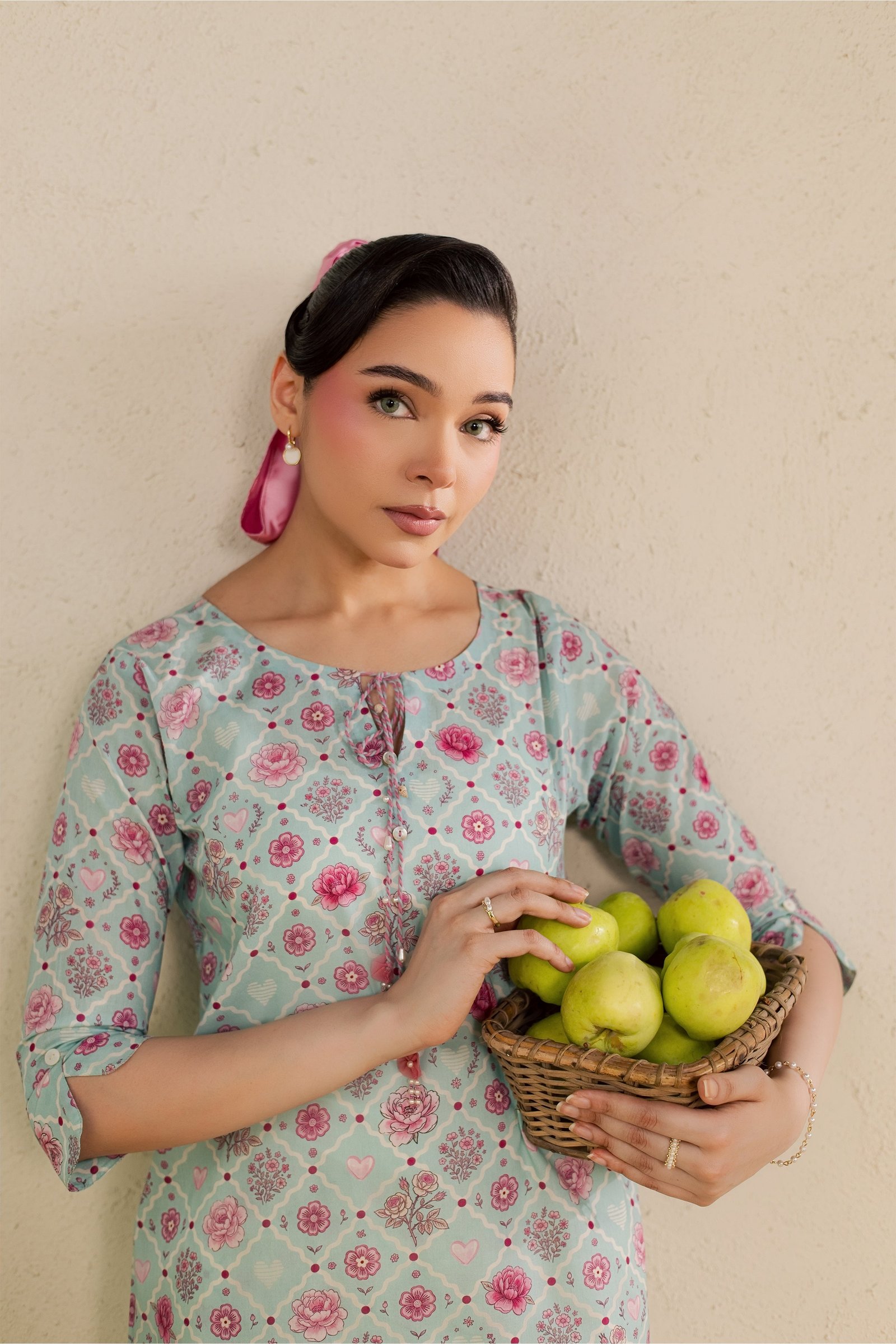 Candid 2Pc - Printed Lawn Dress BATIKSS26 BATIK XS / Ice Blue / Lawn-S / Ice Blue / Lawn-M / Ice Blue / Lawn-L / Ice Blue / Lawn-XL / Ice Blue / Lawn