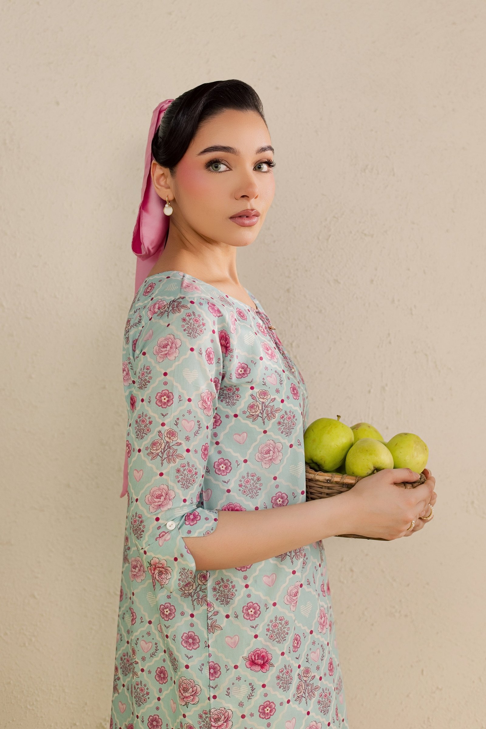 Candid 2Pc - Printed Lawn Dress BATIKSS26 BATIK XS / Ice Blue / Lawn-S / Ice Blue / Lawn-M / Ice Blue / Lawn-L / Ice Blue / Lawn-XL / Ice Blue / Lawn