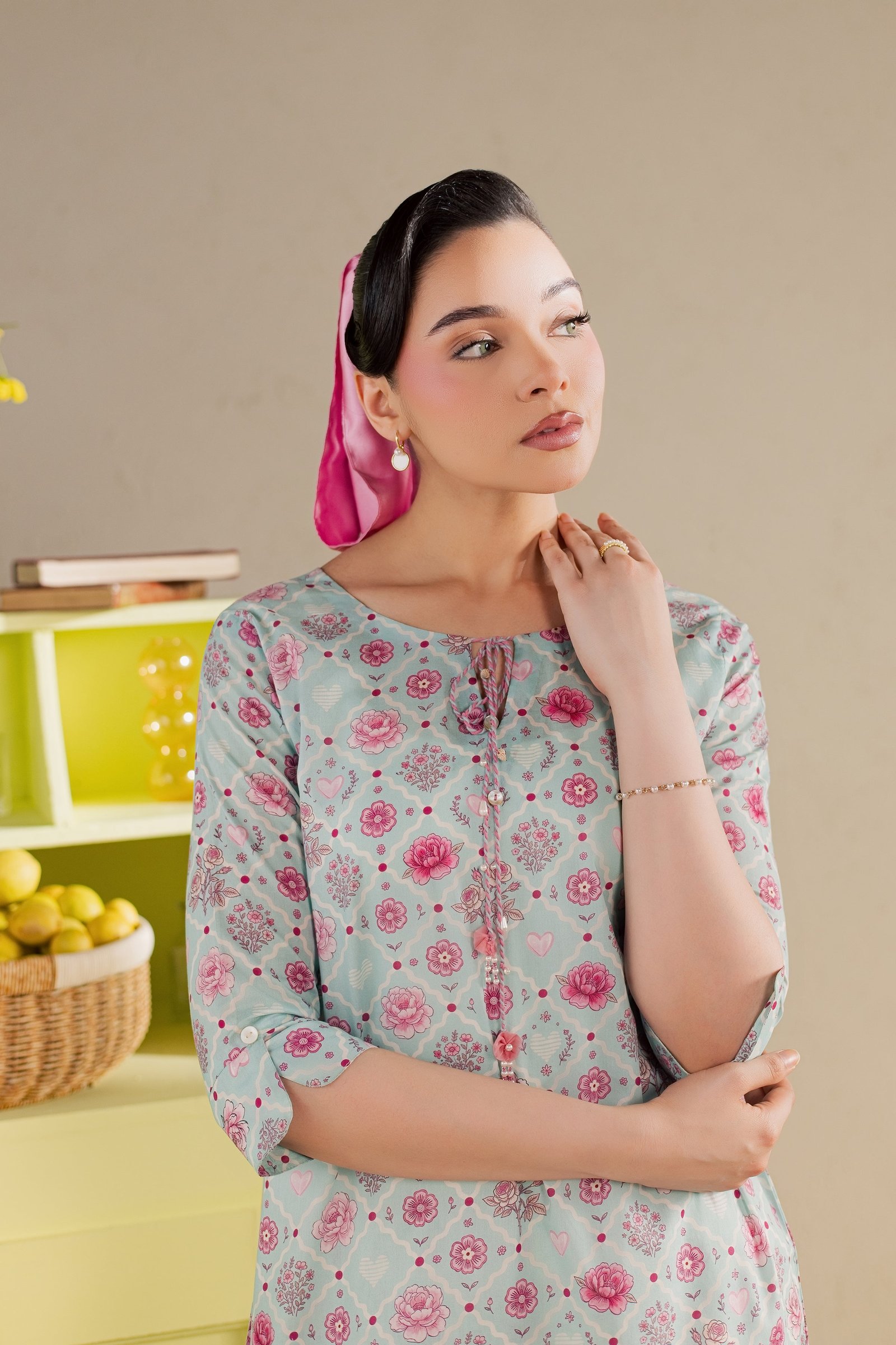 Candid 2Pc - Printed Lawn Dress BATIKSS26 BATIK XS / Ice Blue / Lawn-S / Ice Blue / Lawn-M / Ice Blue / Lawn-L / Ice Blue / Lawn-XL / Ice Blue / Lawn