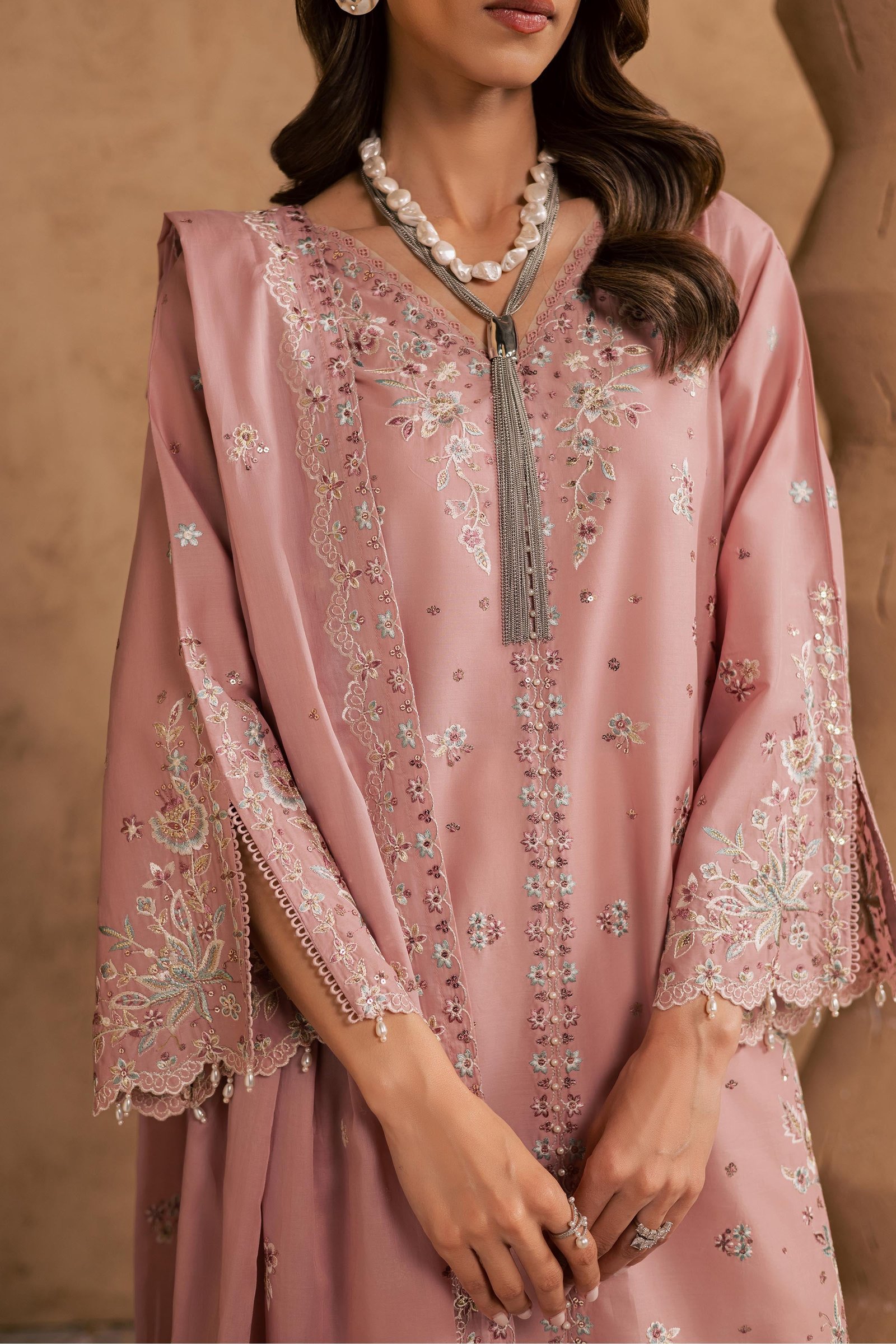 Candy 3Pc - Embroidered Festive Pret BATIKSS26 BATIK XS / Taffy Pink / Pima Lawn-S / Taffy Pink / Pima Lawn-M / Taffy Pink / Pima Lawn-L / Taffy Pink / Pima Lawn-XL / Taffy Pink / Pima Lawn