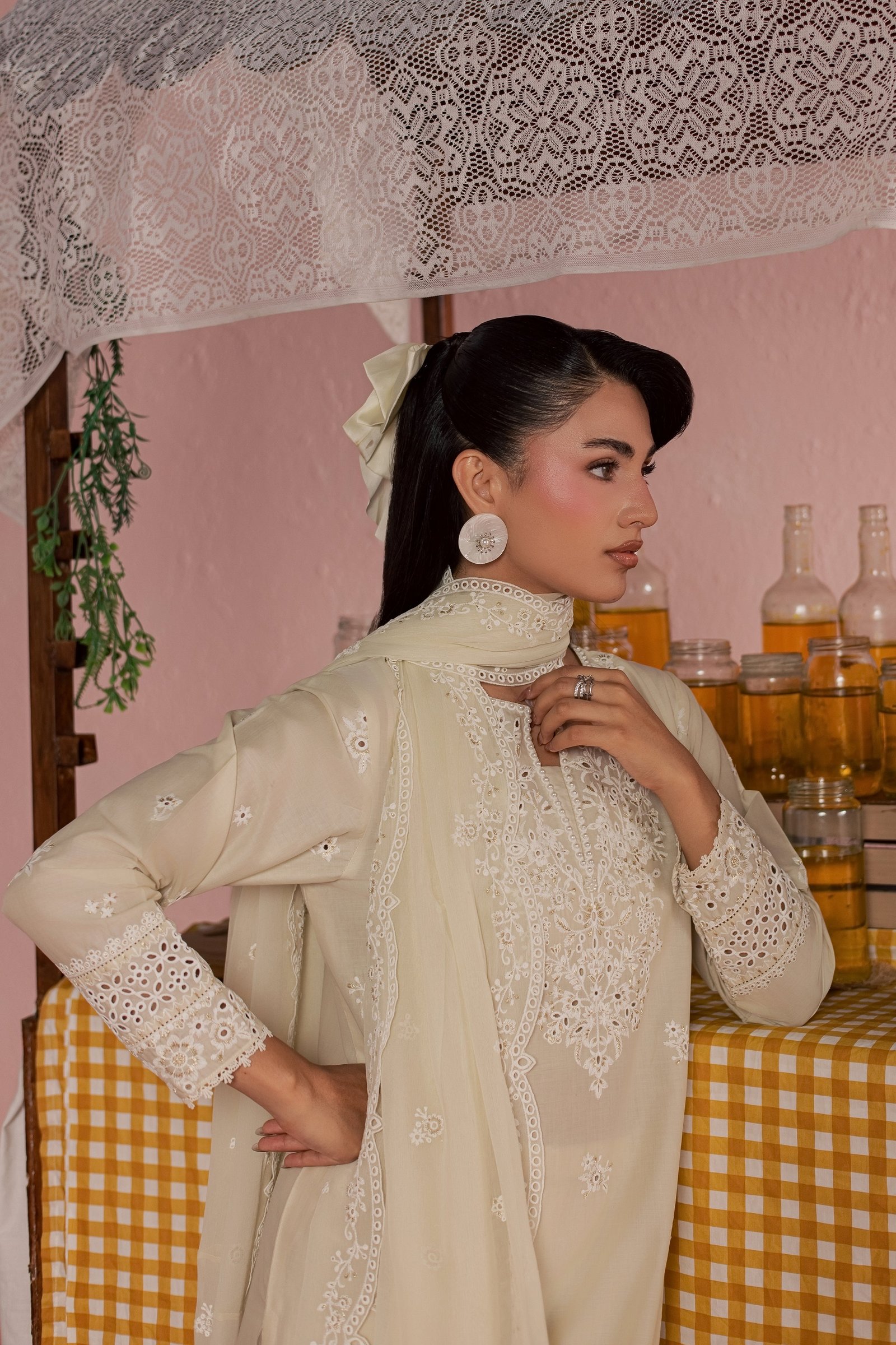  Caramel 3Pc - Embroidered Lawn Dress BATIKSS26  BATIK   XS / Beige / Pima Lawn-S / Beige / Pima Lawn-M / Beige / Pima Lawn-L / Beige / Pima Lawn-XL / Beige / Pima Lawn