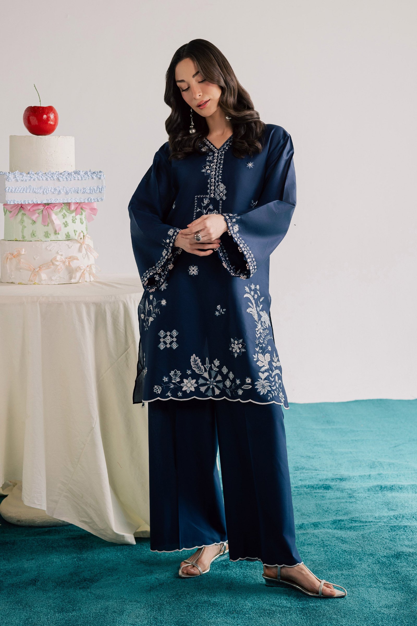 Ciel 2Pc - Embroidered Lawn Dress EverydayEdit26 BATIK XS / Midnight Blue / Pima Lawn-S / Midnight Blue / Pima Lawn-M / Midnight Blue / Pima Lawn-L / Midnight Blue / Pima Lawn-XL / Midnight Blue / Pima Lawn