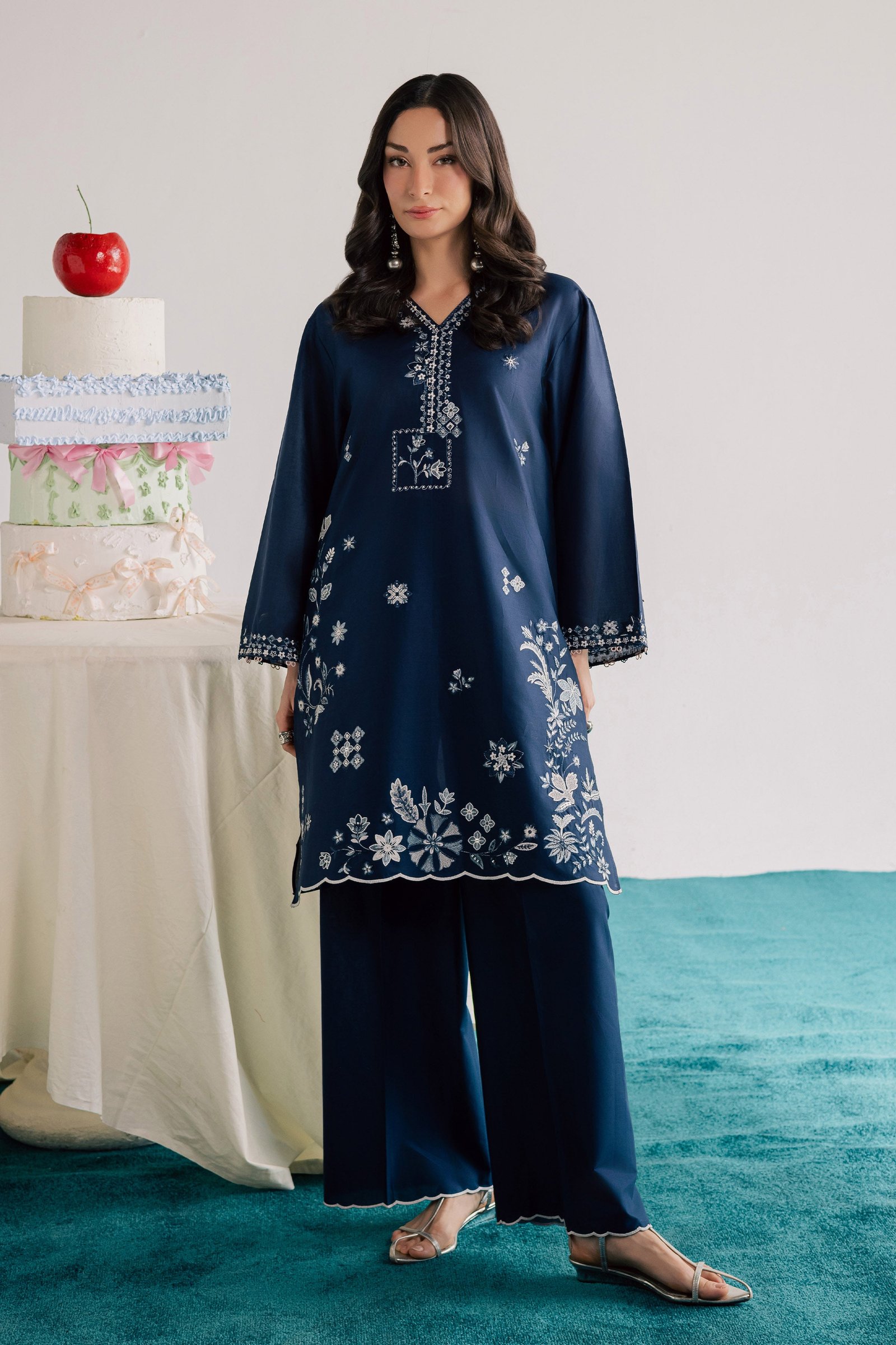 Ciel 2Pc - Embroidered Lawn Dress EverydayEdit26 BATIK XS / Midnight Blue / Pima Lawn-S / Midnight Blue / Pima Lawn-M / Midnight Blue / Pima Lawn-L / Midnight Blue / Pima Lawn-XL / Midnight Blue / Pima Lawn