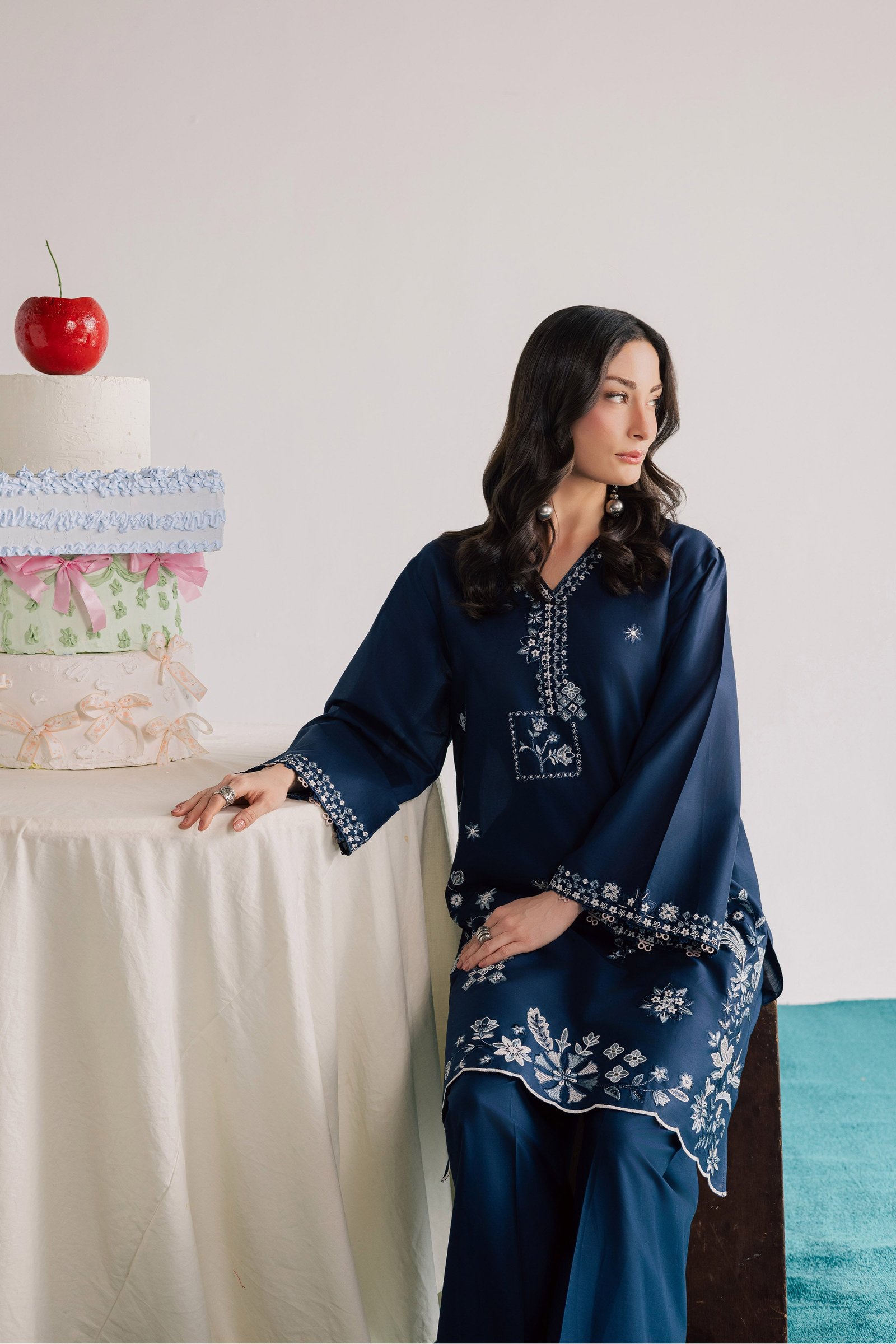  Ciel 2Pc - Embroidered Lawn Dress EverydayEdit26  BATIK   XS / Midnight Blue / Pima Lawn-S / Midnight Blue / Pima Lawn-M / Midnight Blue / Pima Lawn-L / Midnight Blue / Pima Lawn-XL / Midnight Blue / Pima Lawn