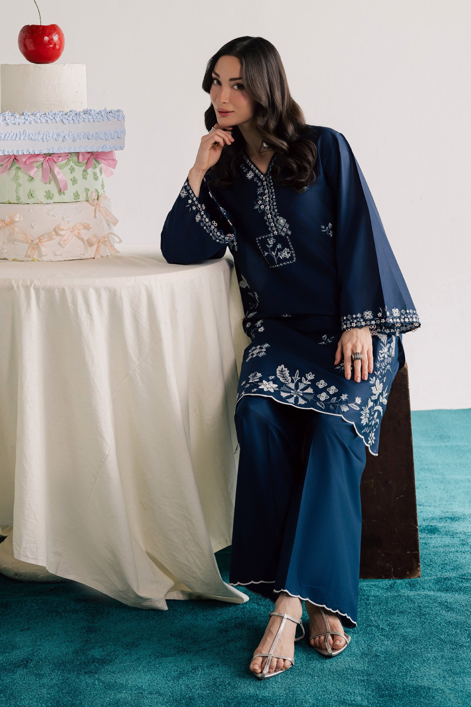 Ciel 2Pc - Embroidered Lawn Dress EverydayEdit26 BATIK XS / Midnight Blue / Pima Lawn-S / Midnight Blue / Pima Lawn-M / Midnight Blue / Pima Lawn-L / Midnight Blue / Pima Lawn-XL / Midnight Blue / Pima Lawn