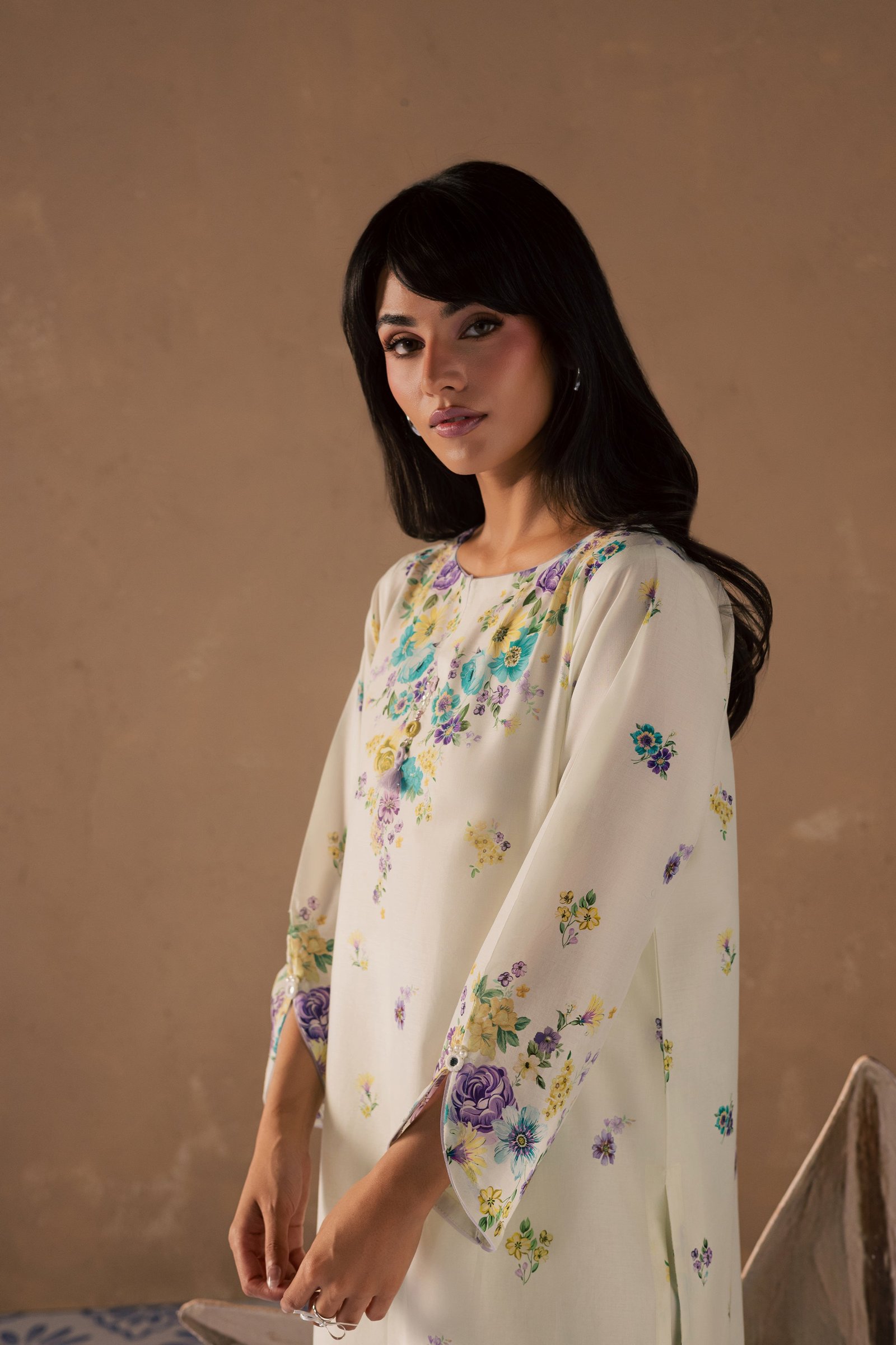 Conard 2Pc - Printed Lawn Dress BATIKSS26 BATIK XS / Off White / Lawn-S / Off White / Lawn-M / Off White / Lawn-L / Off White / Lawn-XL / Off White / Lawn