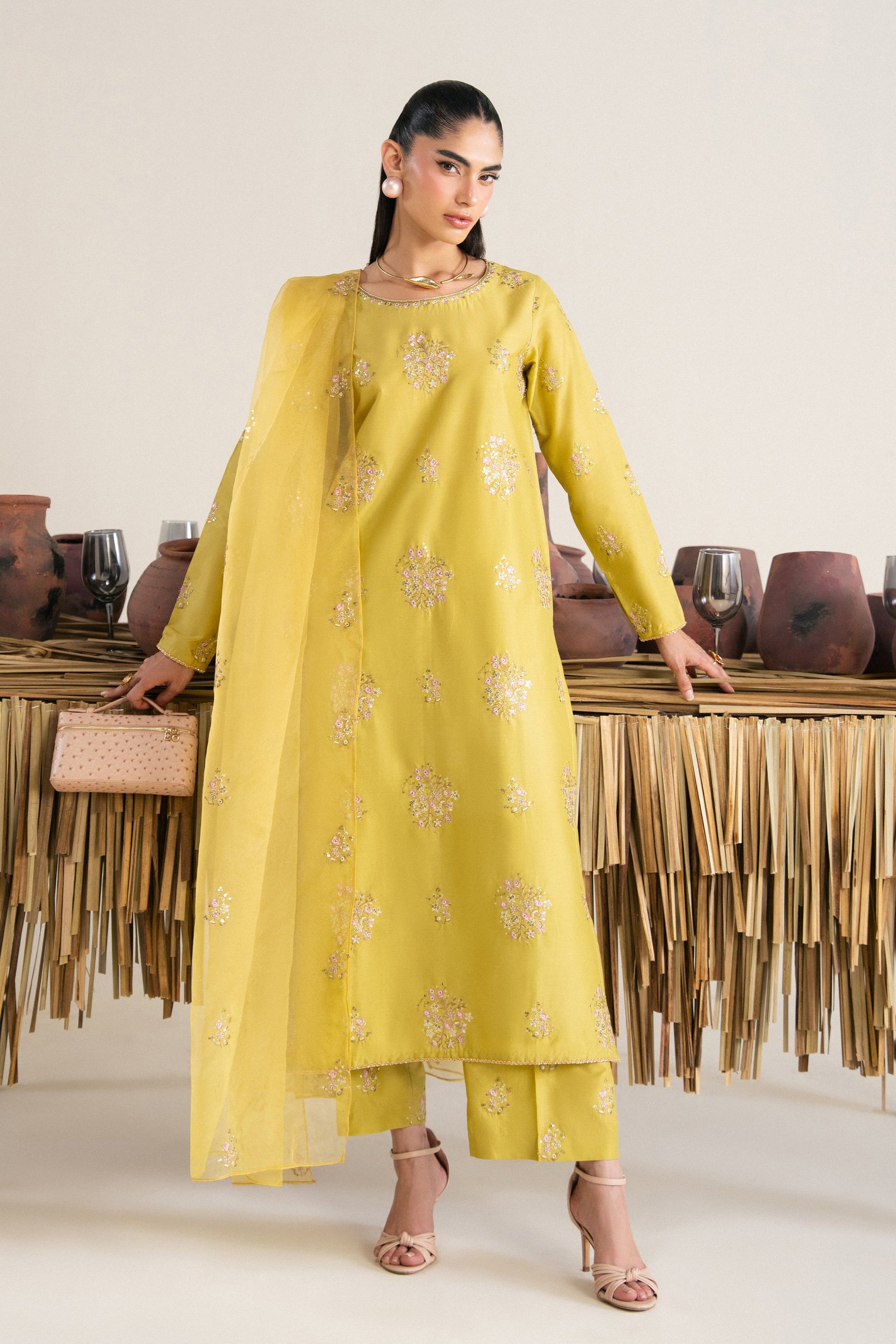  Costa Rica 3Pc - Festive Eid Pret BATIKSS26  BATIK   XS / Green Yellow / Giza-S / Green Yellow / Giza-M / Green Yellow / Giza-L / Green Yellow / Giza-XL / Green Yellow / Giza