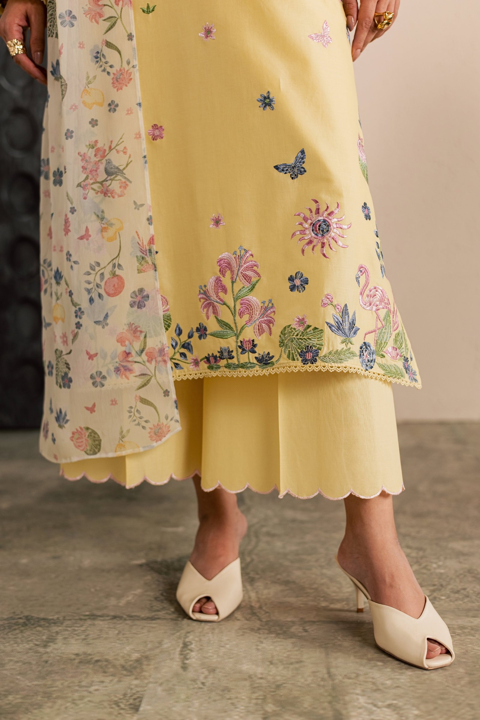  Custard 3Pc - Embroidered Lawn Dress EverydayEdit26  BATIK   XS / Butter / Pima Lawn-S / Butter / Pima Lawn-M / Butter / Pima Lawn-L / Butter / Pima Lawn-XL / Butter / Pima Lawn
