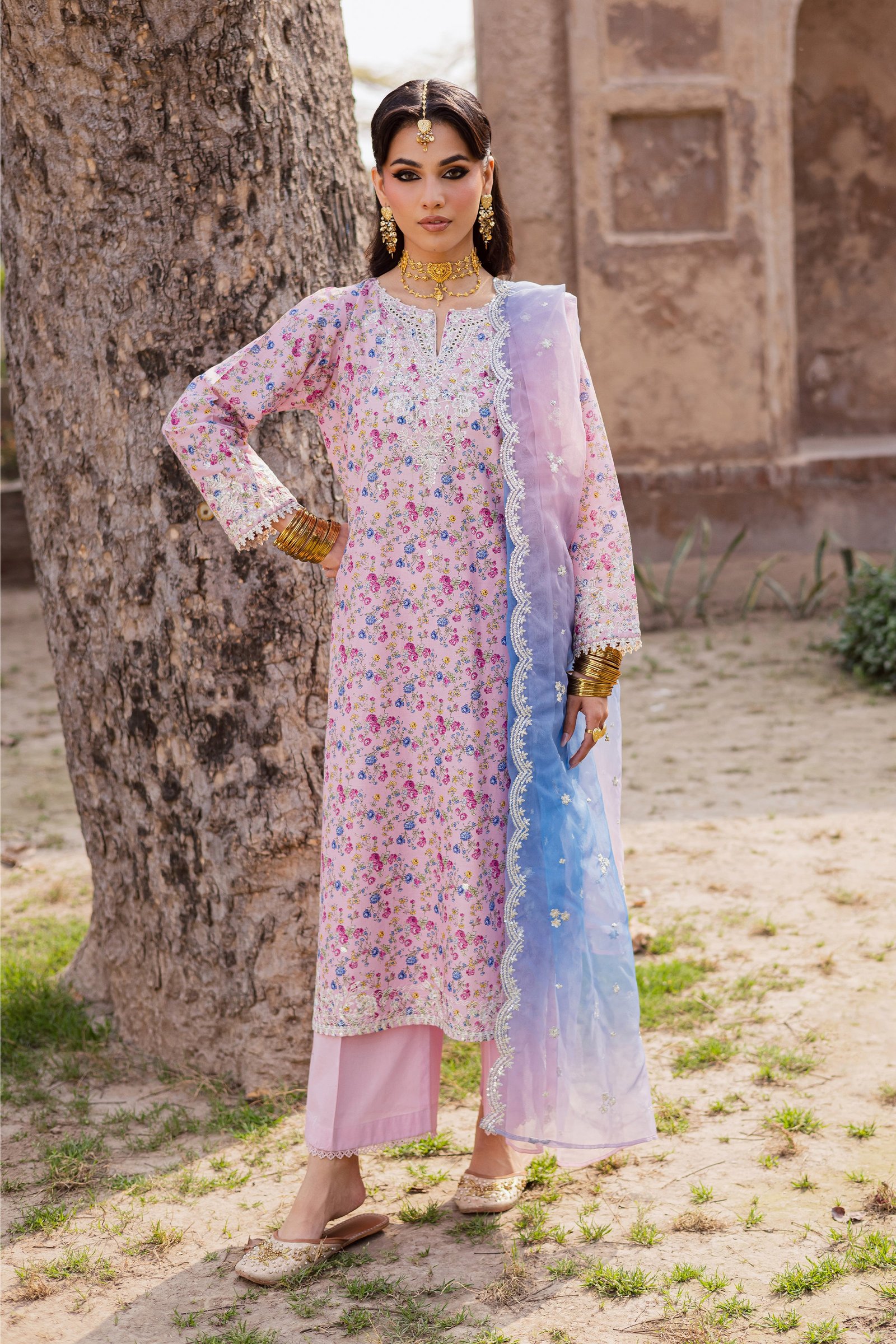 Dune 3Pc - Festive Eid Prints BATIKEID2026 BATIK XS / Pink / Lawn-S / Pink / Lawn-M / Pink / Lawn-L / Pink / Lawn-XL / Pink / Lawn