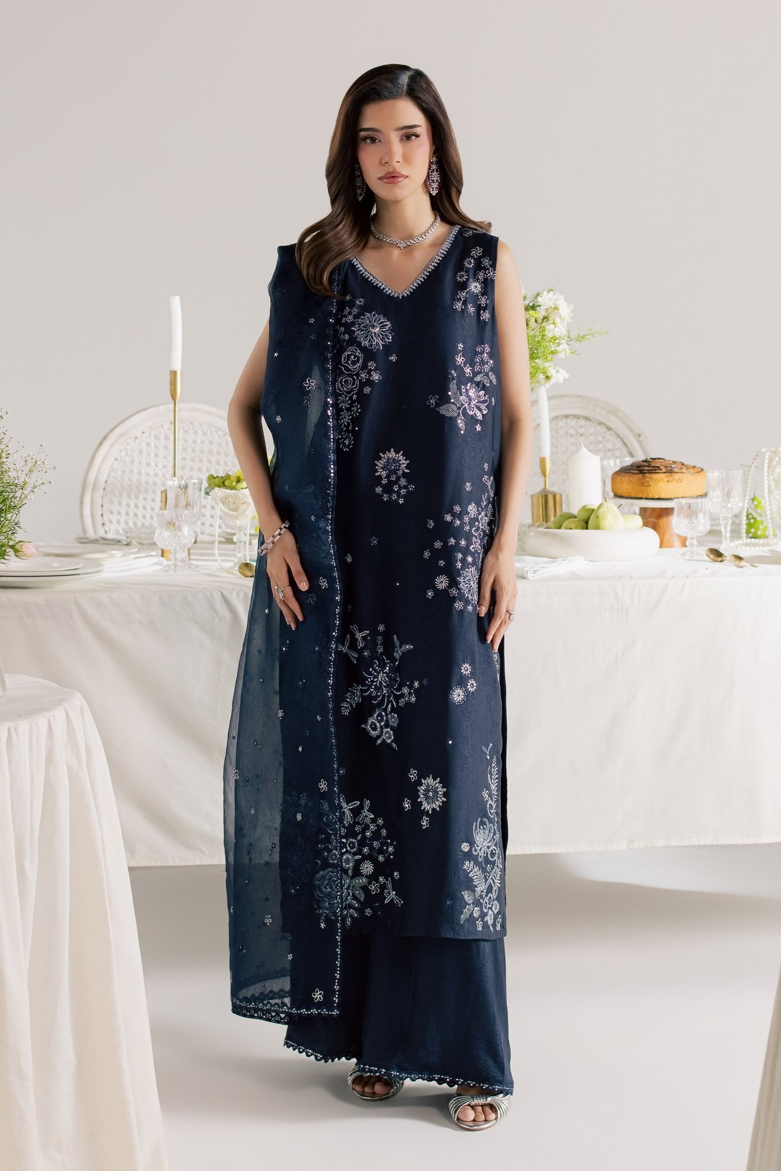 Eclairs 3Pc - Festive Luxe Pret STUDIOLUXEAUG26 BATIK S / Midnight Blue / Textured Grip