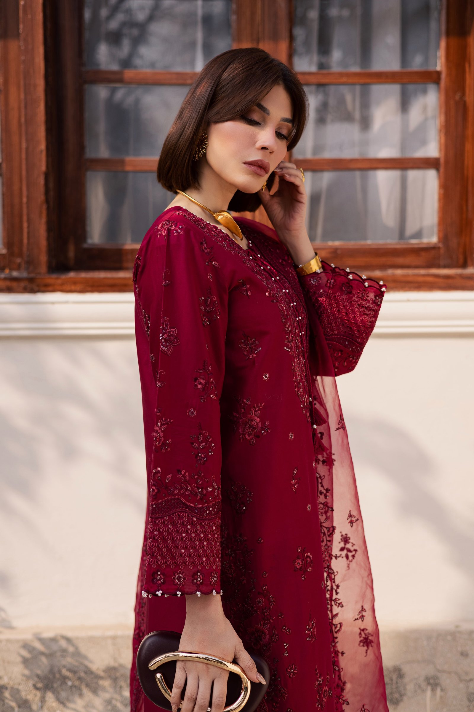  Ecuador 3Pc - Festive Embroidered Lawn BATIKEID2026  BATIK   XS / Beet Red / Pima Lawn-S / Beet Red / Pima Lawn-M / Beet Red / Pima Lawn-L / Beet Red / Pima Lawn-XL / Beet Red / Pima Lawn