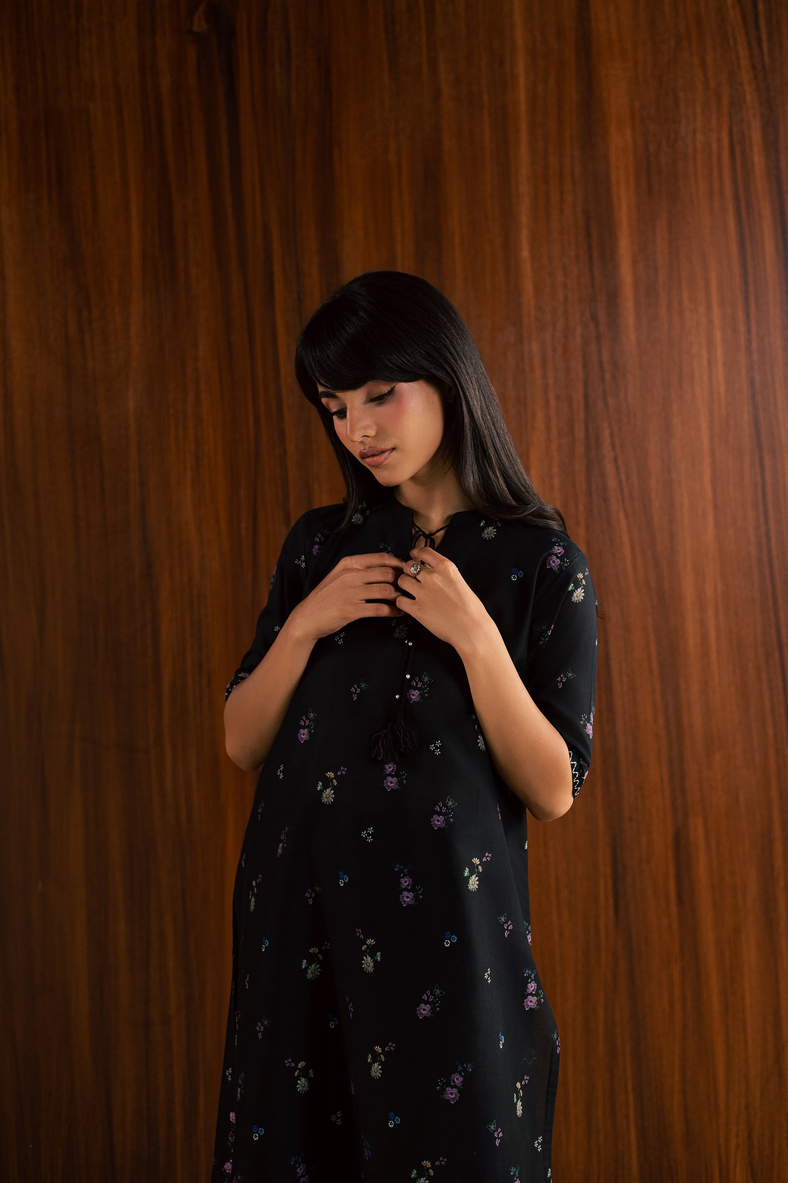 Eleven 2Pc - Printed Lawn Dress BATIKSS26 BATIK XS / Black / Lawn-S / Black / Lawn-M / Black / Lawn-L / Black / Lawn-XL / Black / Lawn