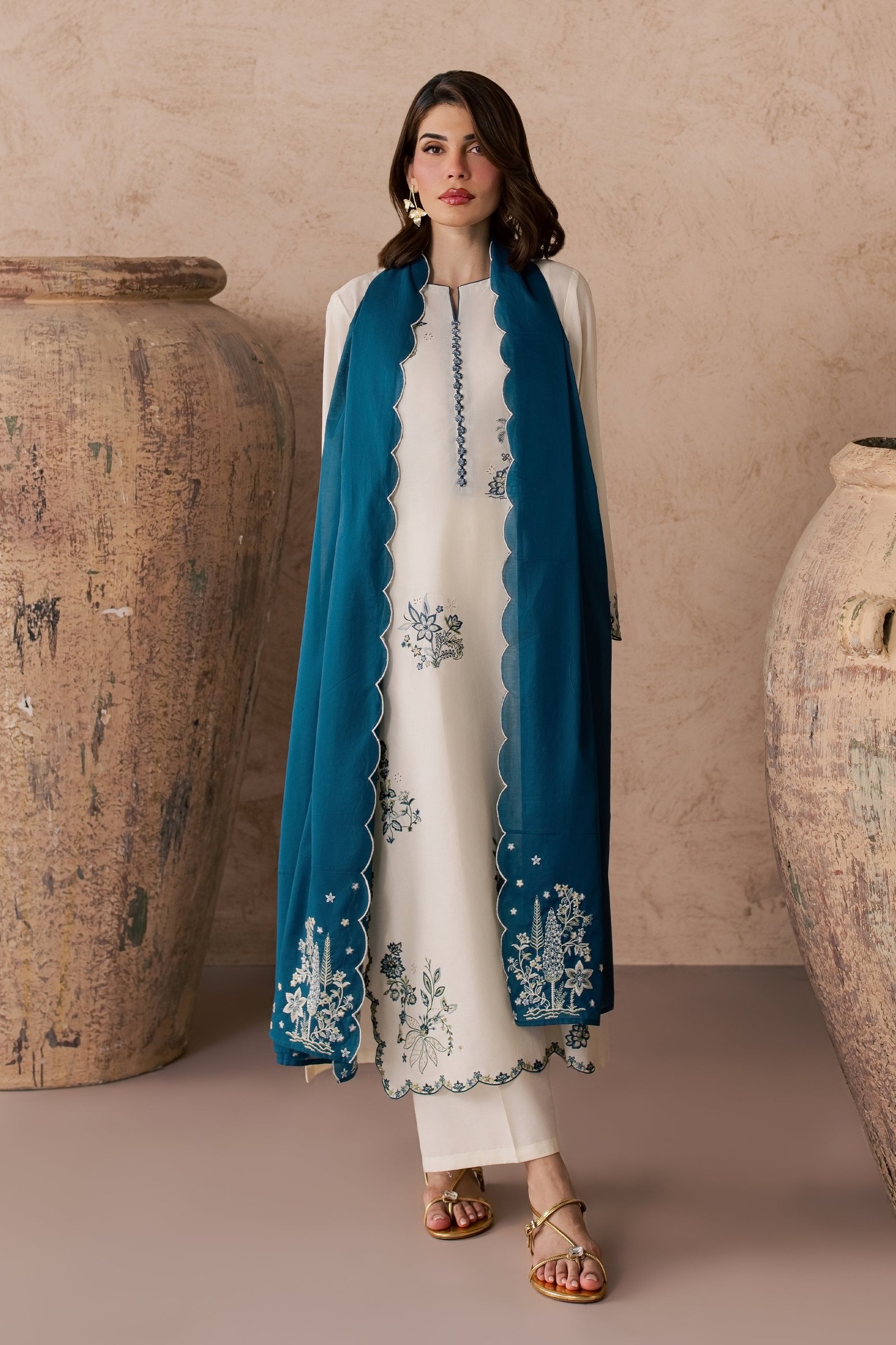  Fable 3Pc - Embroidered Lawn Dress EverydayEdit26  BATIK   XS / Eggnog / Pima Lawn-S / Eggnog / Pima Lawn-M / Eggnog / Pima Lawn-L / Eggnog / Pima Lawn-XL / Eggnog / Pima Lawn