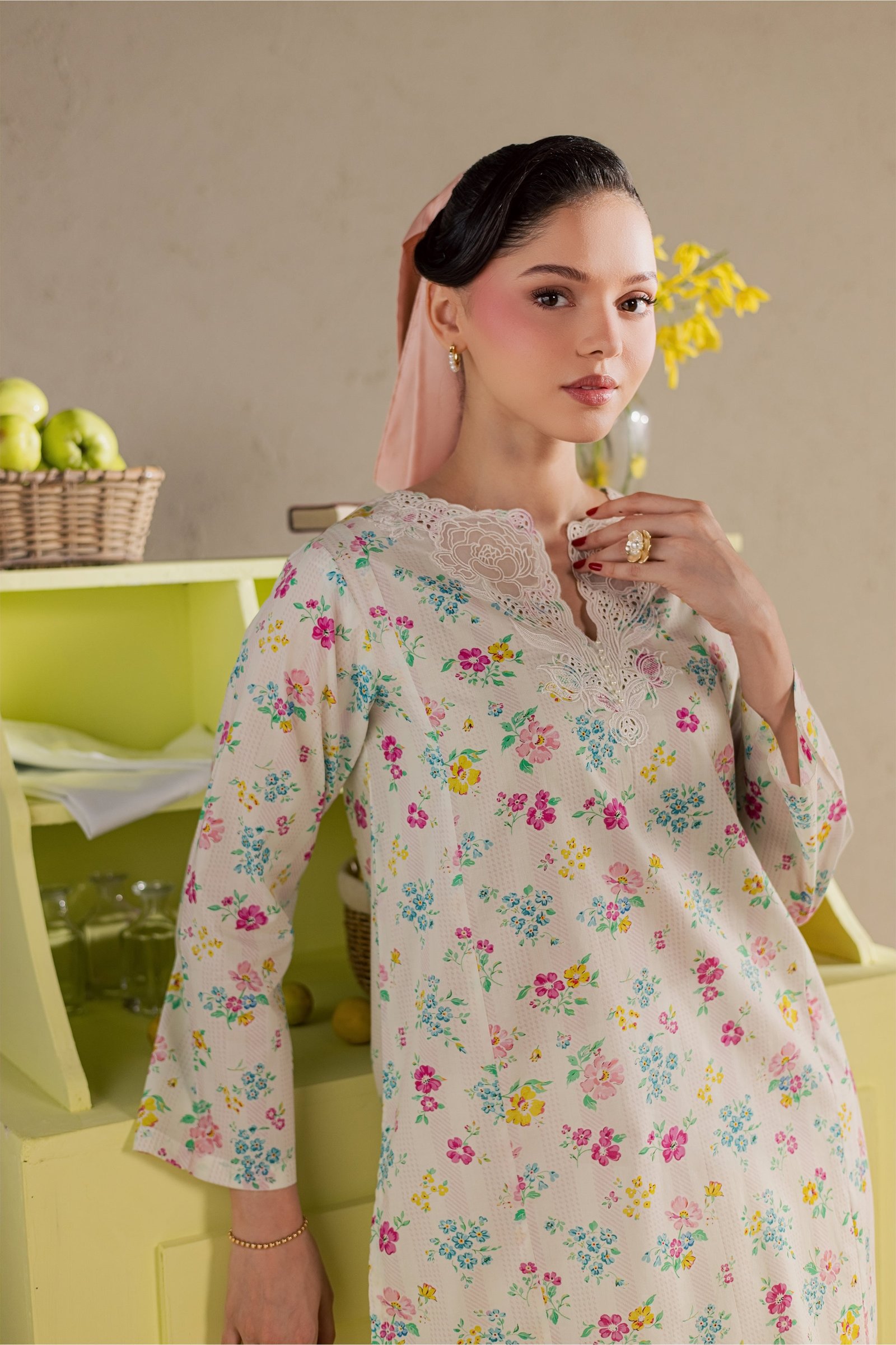  Floral Maze 2Pc - Printed Lawn Dress BATIKSS26  BATIK   XS / Off White / Lawn-S / Off White / Lawn-M / Off White / Lawn-L / Off White / Lawn-XL / Off White / Lawn