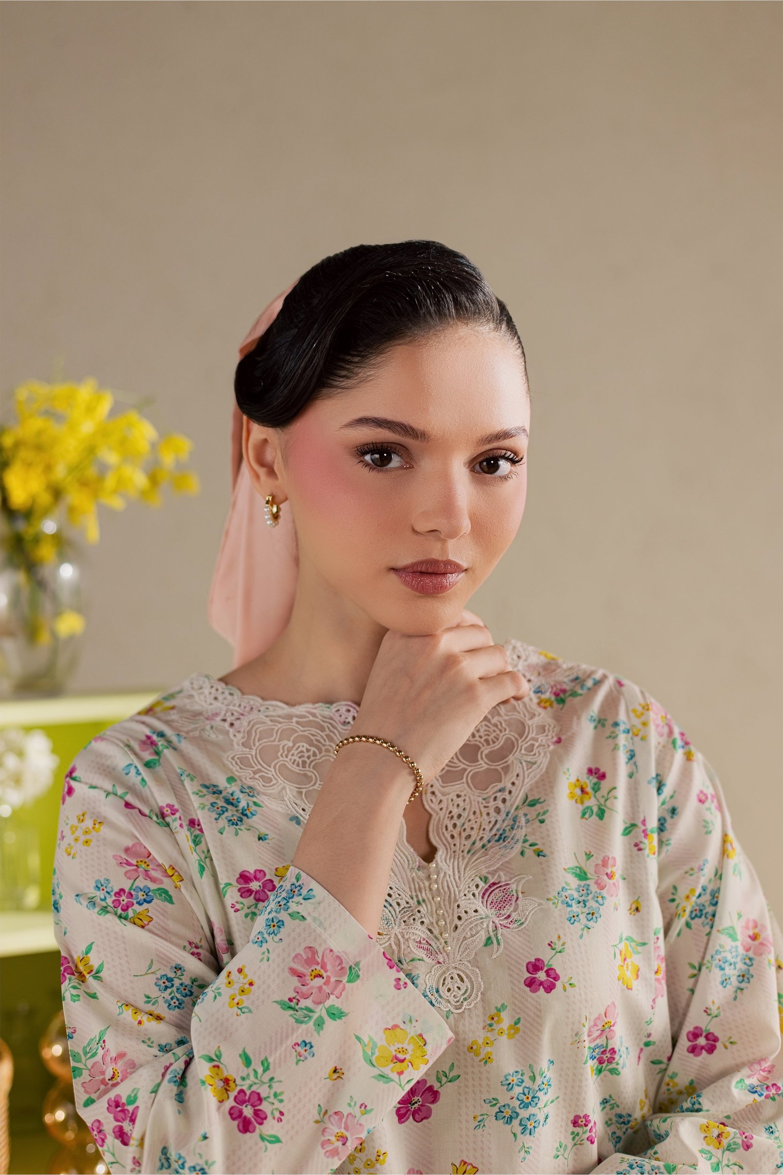  Floral Maze 2Pc - Printed Lawn Dress BATIKSS26  BATIK   XS / Off White / Lawn-S / Off White / Lawn-M / Off White / Lawn-L / Off White / Lawn-XL / Off White / Lawn