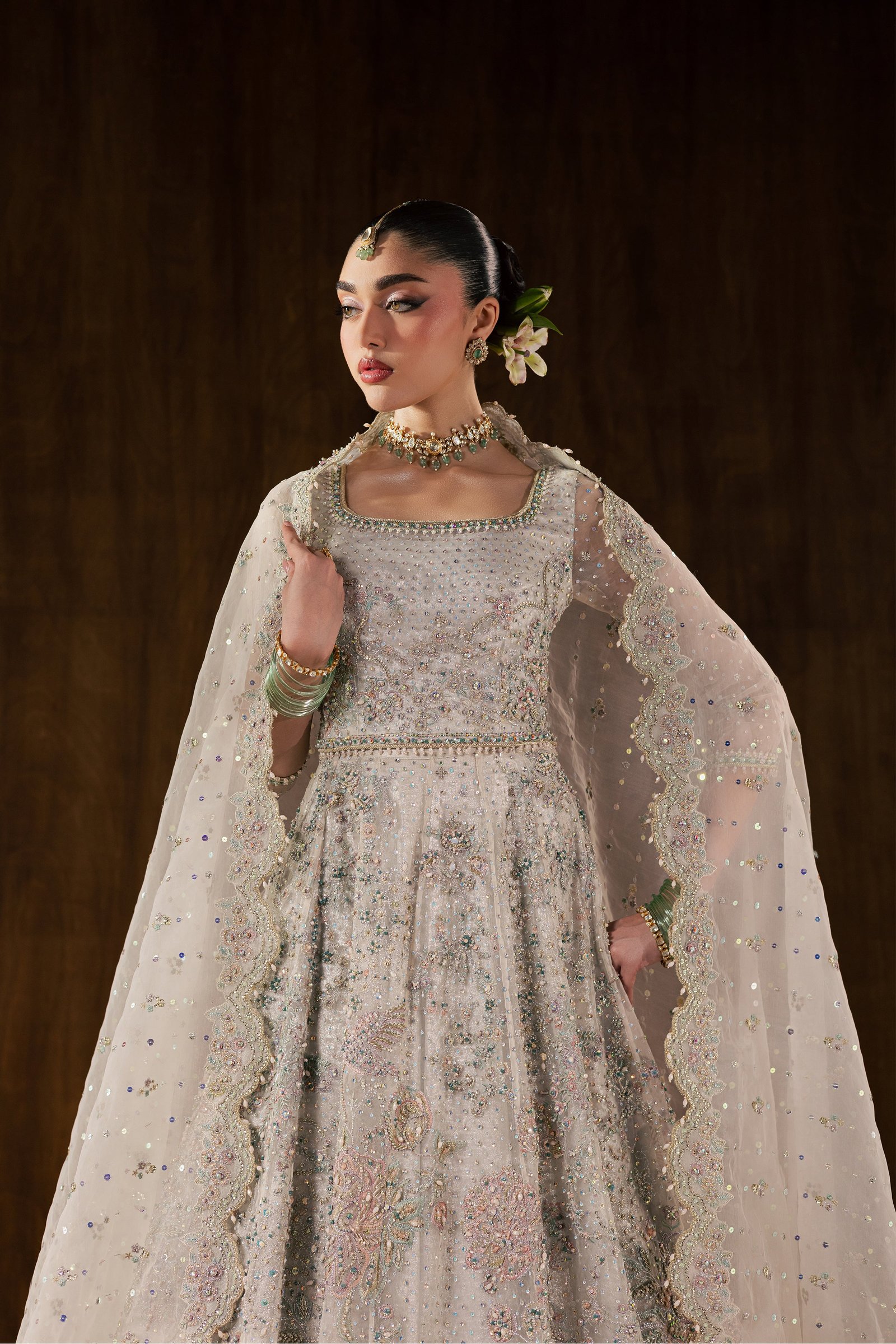 Georgina 3Pc - Bridal Dress BATIKBRIDALS2026  BATIK   S / Pearl White / Organza
