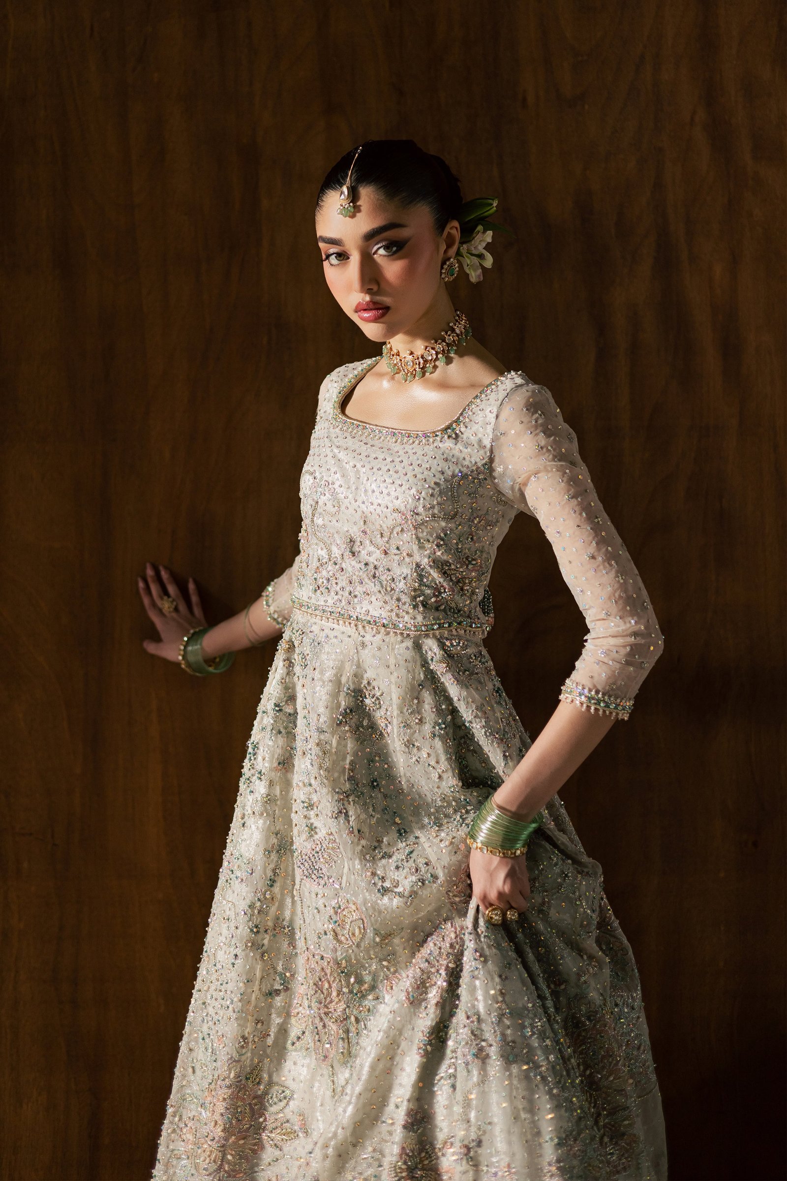 Georgina 3Pc - Bridal Dress BATIKBRIDALS2026  BATIK   S / Pearl White / Organza
