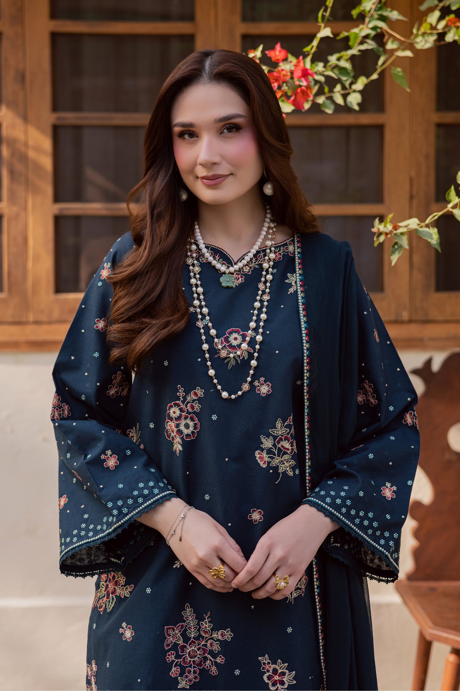  Gold Ocean 3Pc - Embroidered Khaddar Dress BATIK WINTER PRET 2025  BATIK   XS / Ocean Blue / Khaddar-S / Ocean Blue / Khaddar-M / Ocean Blue / Khaddar-L / Ocean Blue / Khaddar-XL / Ocean Blue / Khaddar