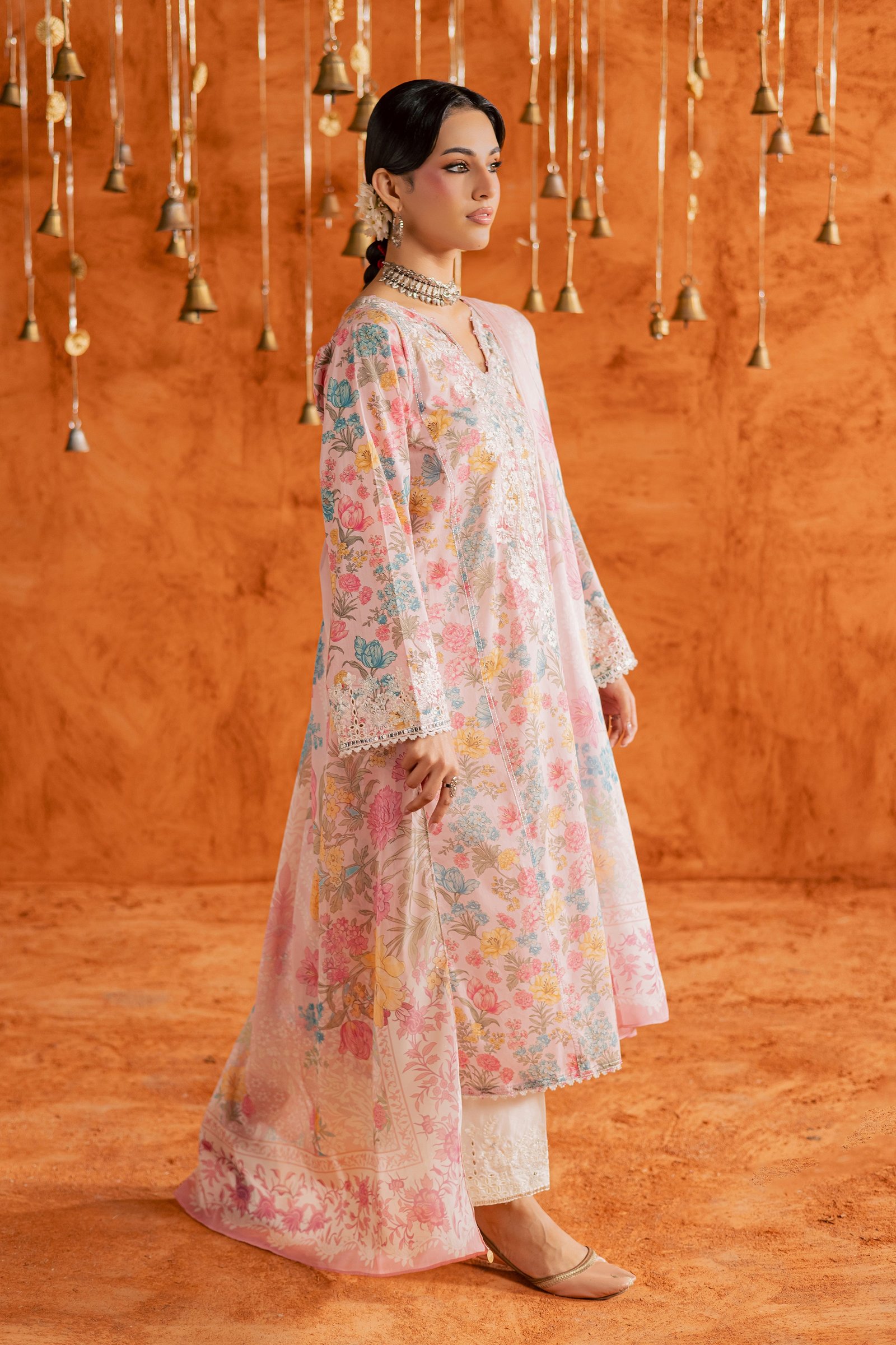 Gul 3Pc - Printed Lawn Dress BATIKEID2026 BATIK XS / Pink / Lawn-S / Pink / Lawn-M / Pink / Lawn-L / Pink / Lawn-XL / Pink / Lawn