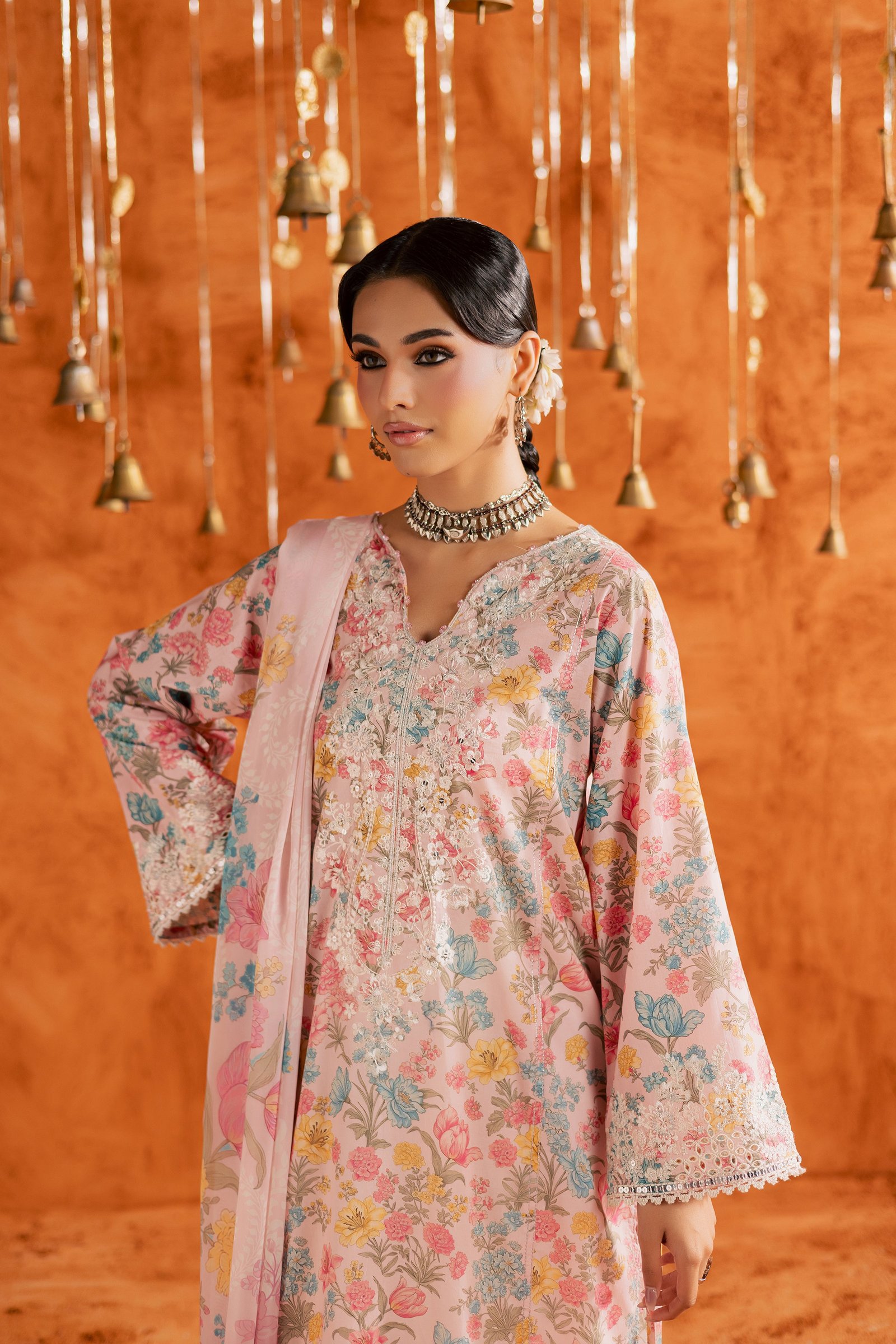 Gul 3Pc - Printed Lawn Dress BATIKEID2026 BATIK XS / Pink / Lawn-S / Pink / Lawn-M / Pink / Lawn-L / Pink / Lawn-XL / Pink / Lawn
