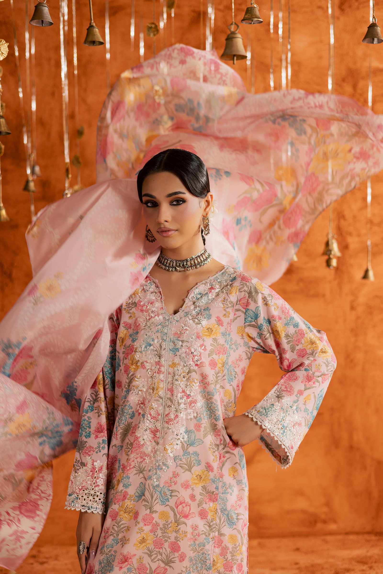 Gul 3Pc - Printed Lawn Dress BATIKEID2026 BATIK XS / Pink / Lawn-S / Pink / Lawn-M / Pink / Lawn-L / Pink / Lawn-XL / Pink / Lawn