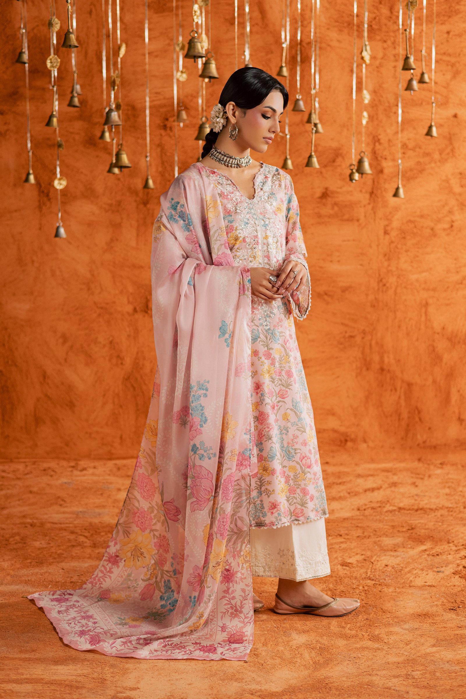  Gul 3Pc - Printed Lawn Dress BATIKEID2026  BATIK   XS / Pink / Lawn-S / Pink / Lawn-M / Pink / Lawn-L / Pink / Lawn-XL / Pink / Lawn