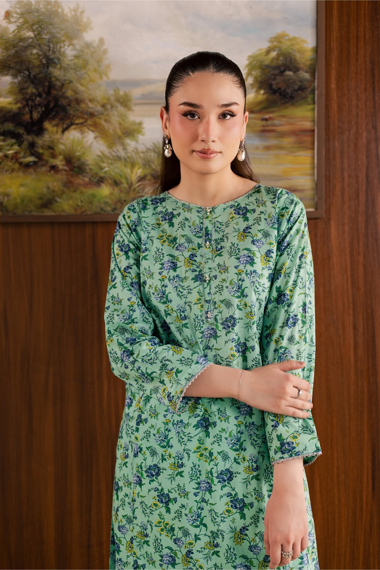  Hanna 2Pc - Printed Lawn Dress BATIKSS26  BATIK   XS / Blue / Lawn-S / Blue / Lawn-M / Blue / Lawn-L / Blue / Lawn-XL / Blue / Lawn
