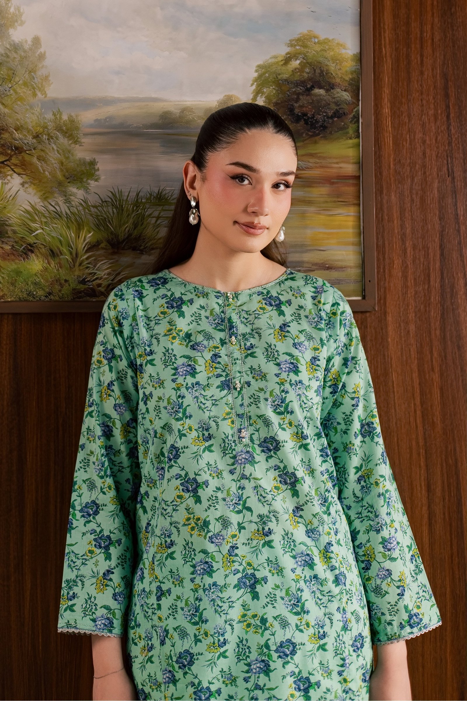  Hanna 2Pc - Printed Lawn Dress BATIKSS26  BATIK   XS / Blue / Lawn-S / Blue / Lawn-M / Blue / Lawn-L / Blue / Lawn-XL / Blue / Lawn