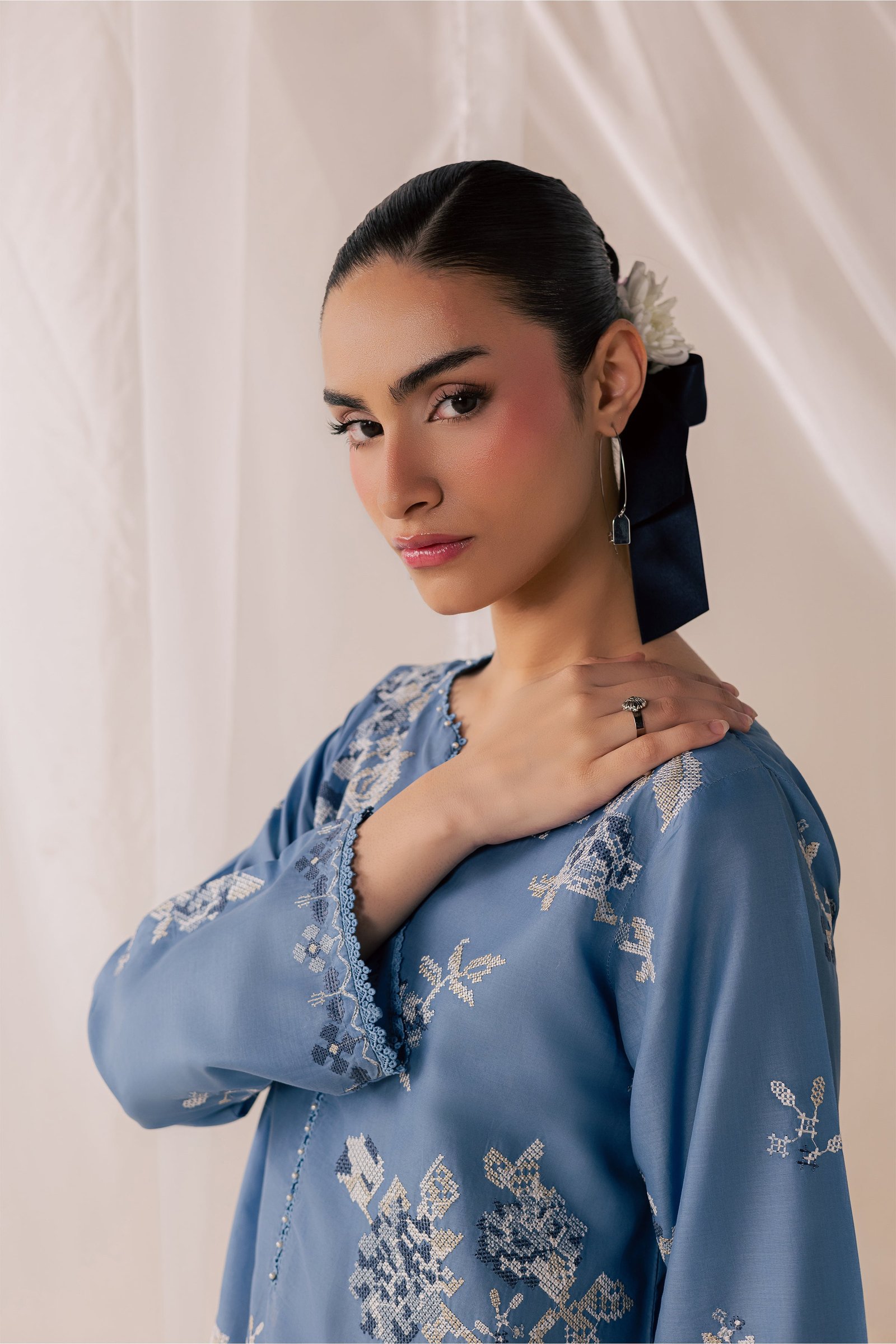 Havier 2Pc - Luxury Embroidered Lawn BATIKSS26 BATIK XS / Quite Harbor / Pima Lawn