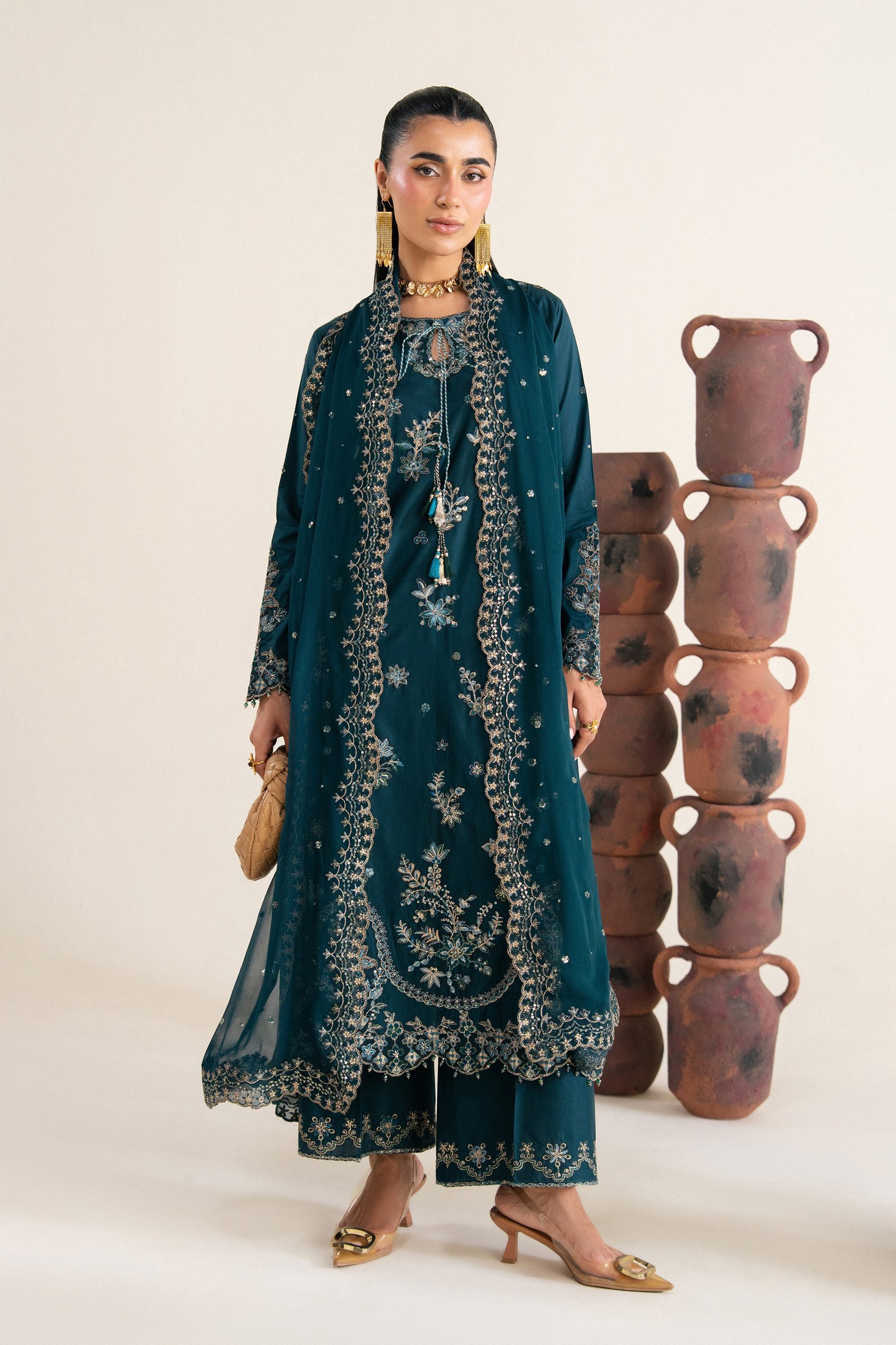 Helma 3Pc - Festive Eid Pret BATIKSS26 BATIK XS / Zinc Blue / Giza-S / Zinc Blue / Giza-M / Zinc Blue / Giza-L / Zinc Blue / Giza-XL / Zinc Blue / Giza