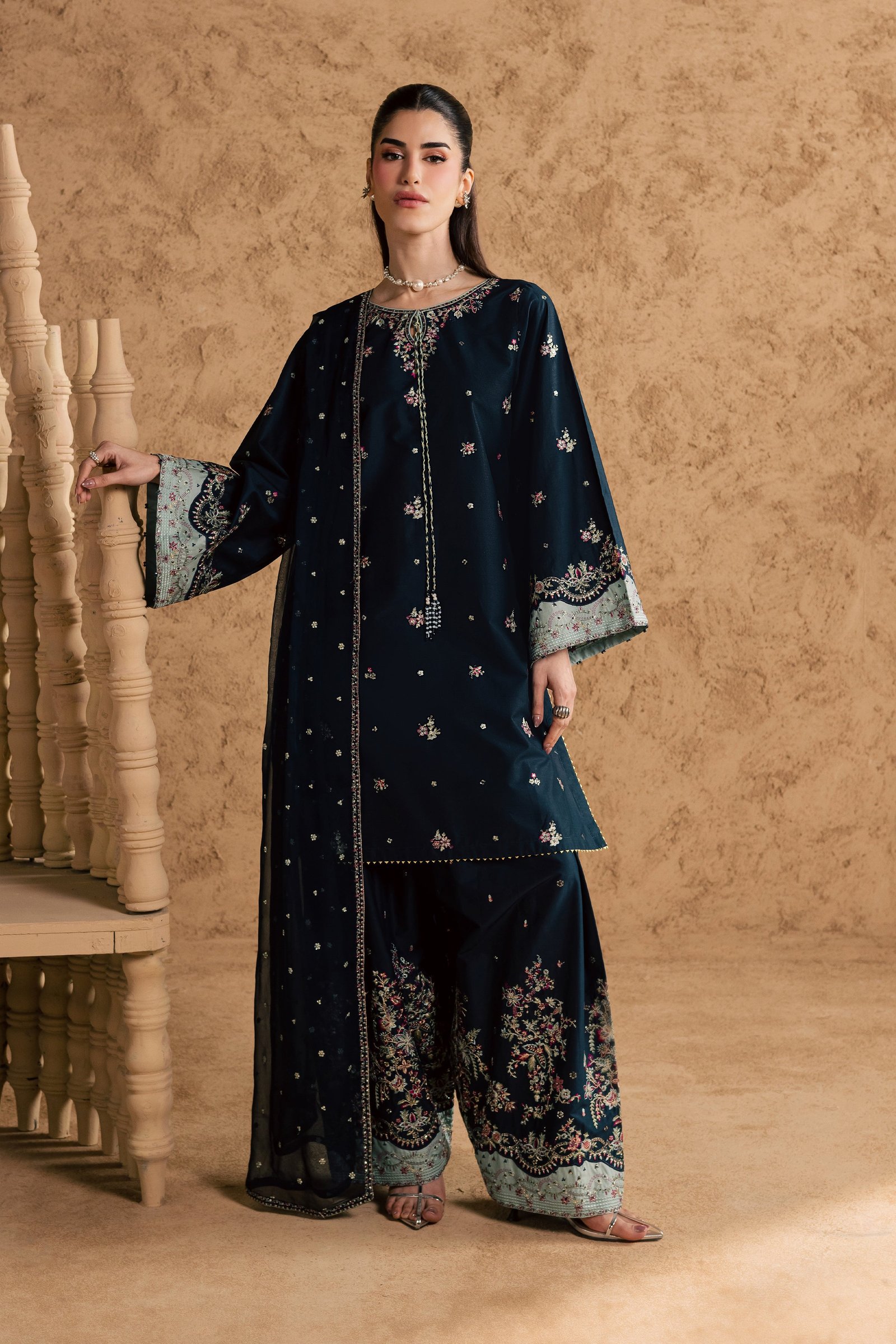  Ice Berry 3Pc - Festive Eid Pret BATIKEID2026  BATIK   XS / Blueberry Blue / Giza-S / Blueberry Blue / Giza-M / Blueberry Blue / Giza-L / Blueberry Blue / Giza-XL / Blueberry Blue / Giza