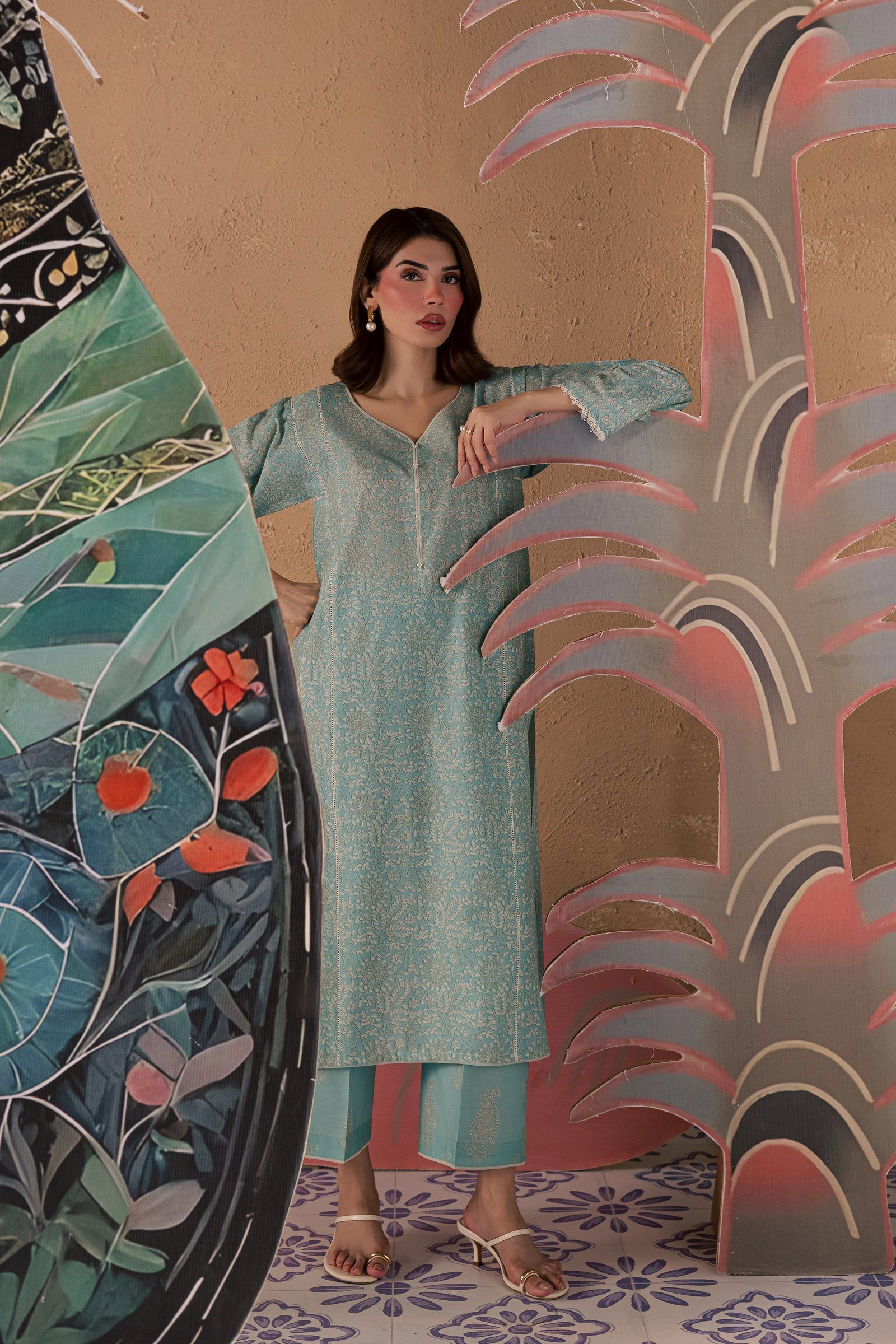  Ice Crush 2Pc - Printed Lawn Dress BATIKSS26  BATIK   XS / Ice Blue / Lawn-S / Ice Blue / Lawn-M / Ice Blue / Lawn-L / Ice Blue / Lawn-XL / Ice Blue / Lawn