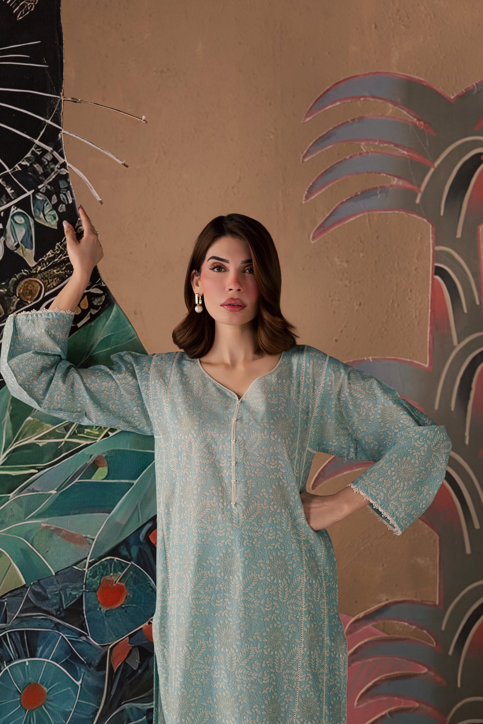  Ice Crush 2Pc - Printed Lawn Dress BATIKSS26  BATIK   XS / Ice Blue / Lawn-S / Ice Blue / Lawn-M / Ice Blue / Lawn-L / Ice Blue / Lawn-XL / Ice Blue / Lawn