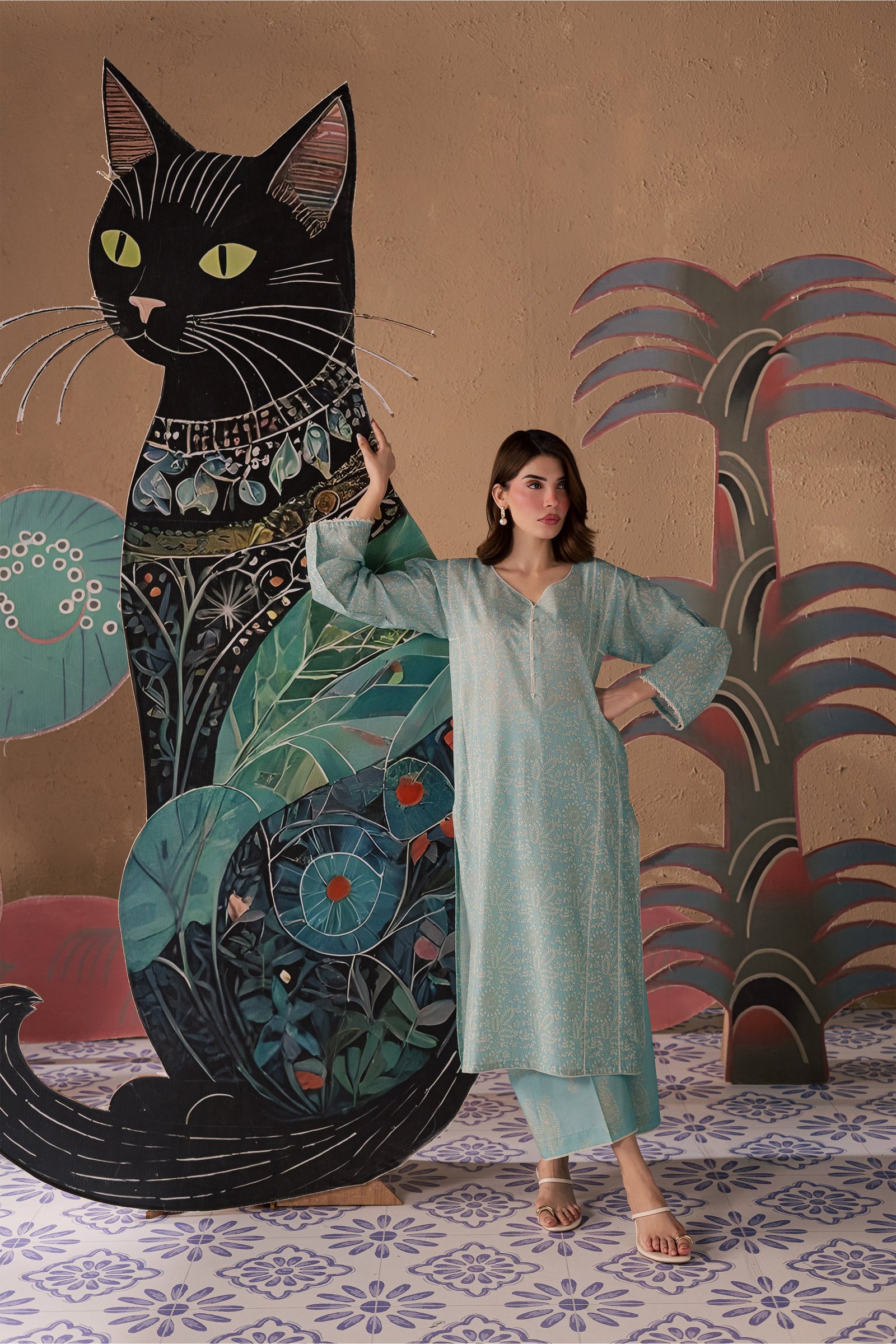 Ice Crush 2Pc - Printed Lawn Dress BATIKSS26 BATIK XS / Ice Blue / Lawn-S / Ice Blue / Lawn-M / Ice Blue / Lawn-L / Ice Blue / Lawn-XL / Ice Blue / Lawn