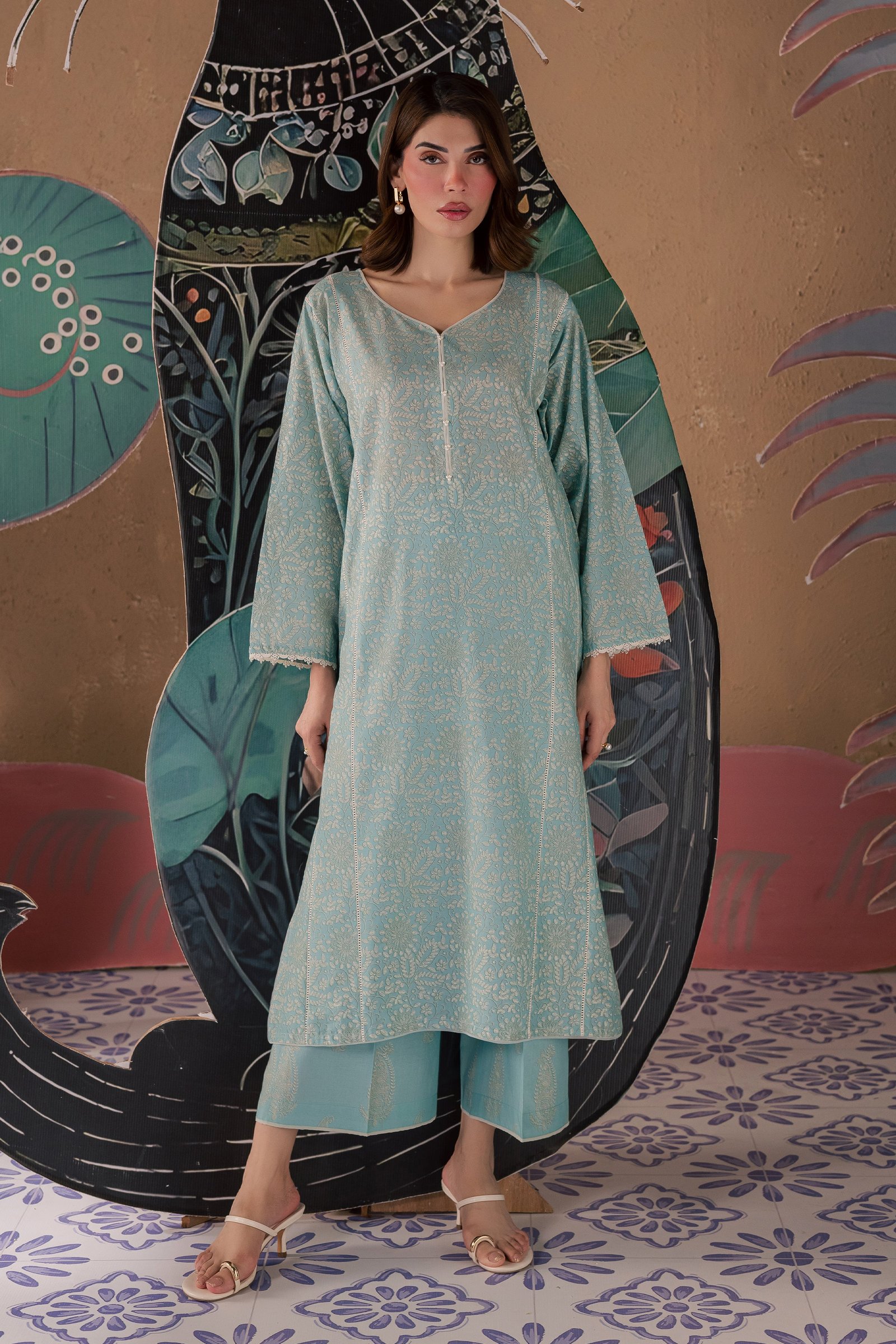  Ice Crush 2Pc - Printed Lawn Dress BATIKSS26  BATIK   XS / Ice Blue / Lawn-S / Ice Blue / Lawn-M / Ice Blue / Lawn-L / Ice Blue / Lawn-XL / Ice Blue / Lawn