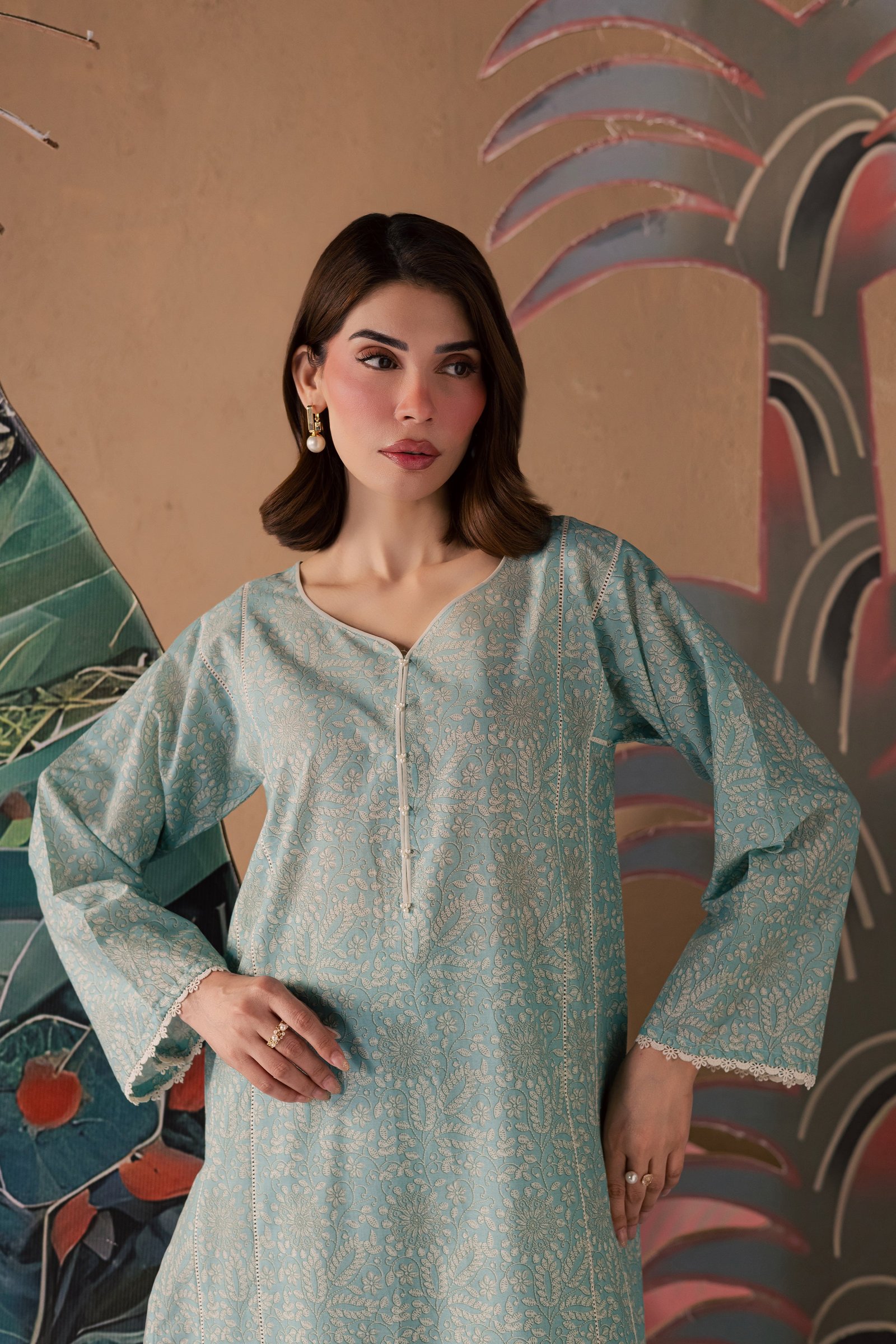  Ice Crush 2Pc - Printed Lawn Dress BATIKSS26  BATIK   XS / Ice Blue / Lawn-S / Ice Blue / Lawn-M / Ice Blue / Lawn-L / Ice Blue / Lawn-XL / Ice Blue / Lawn