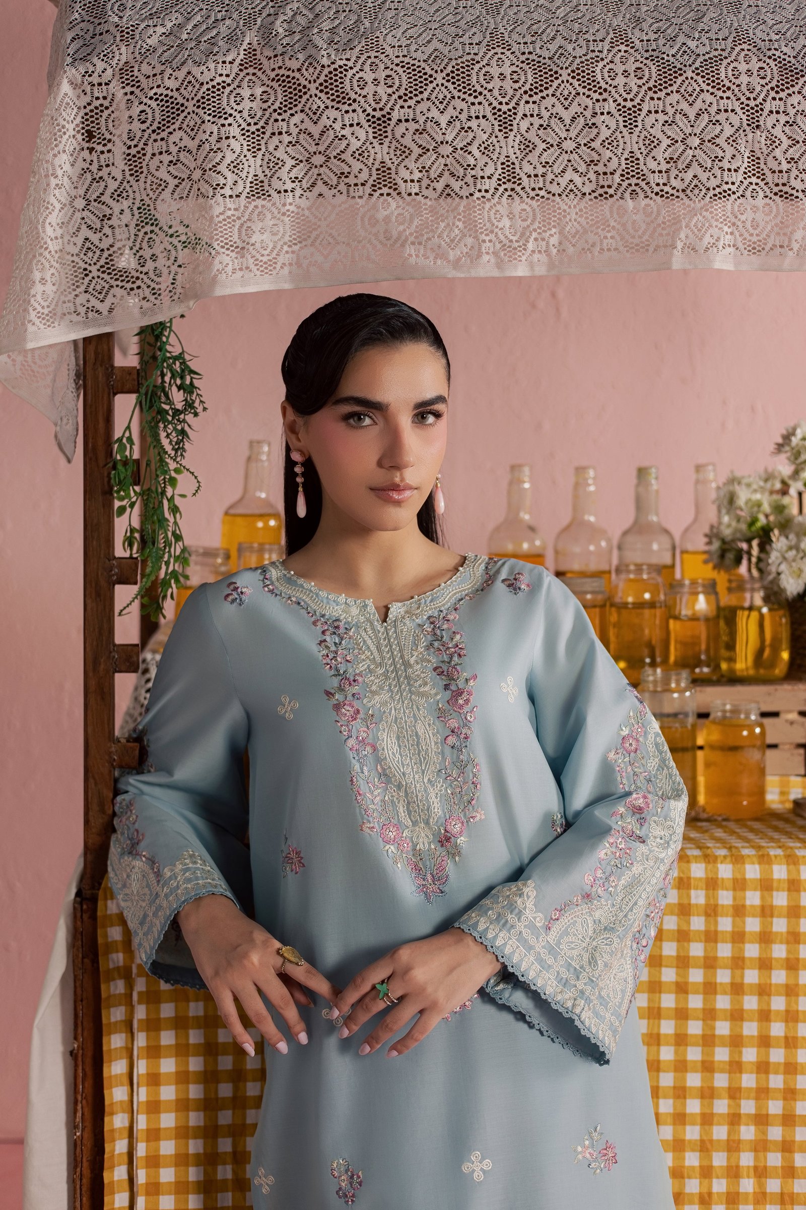 Ilya 2Pc - Embroidered Lawn Dress BATIKSS26 BATIK XS / Sky Blue / Pima Lawn-S / Sky Blue / Pima Lawn-M / Sky Blue / Pima Lawn-L / Sky Blue / Pima Lawn-XL / Sky Blue / Pima Lawn