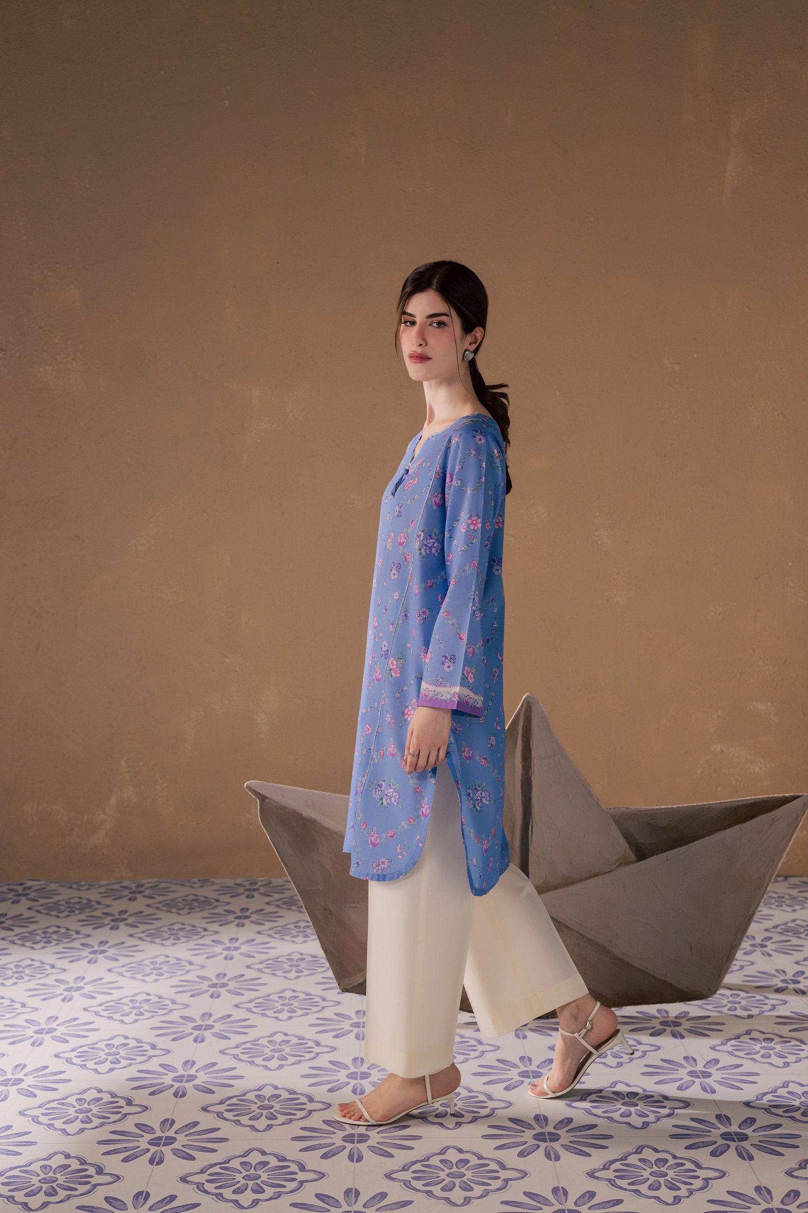  Iris Mel 2Pc - Printed Lawn Dress BATIKSS26  BATIK   XS / Blue / Lawn-S / Blue / Lawn-M / Blue / Lawn-L / Blue / Lawn-XL / Blue / Lawn