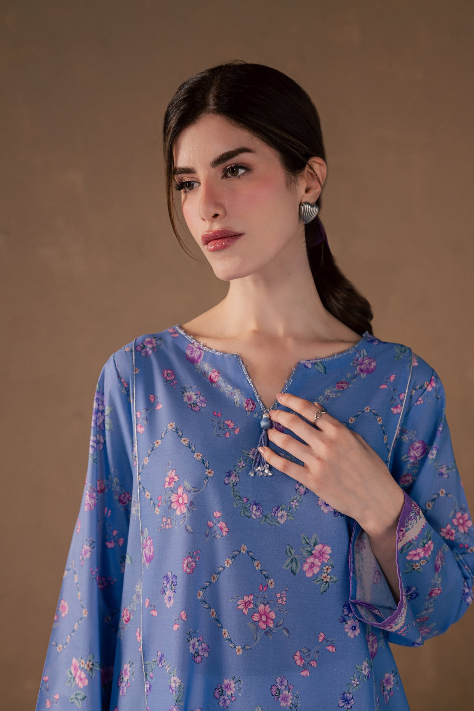 Iris Mel 2Pc - Printed Lawn Dress BATIKSS26 BATIK XS / Blue / Lawn-S / Blue / Lawn-M / Blue / Lawn-L / Blue / Lawn-XL / Blue / Lawn