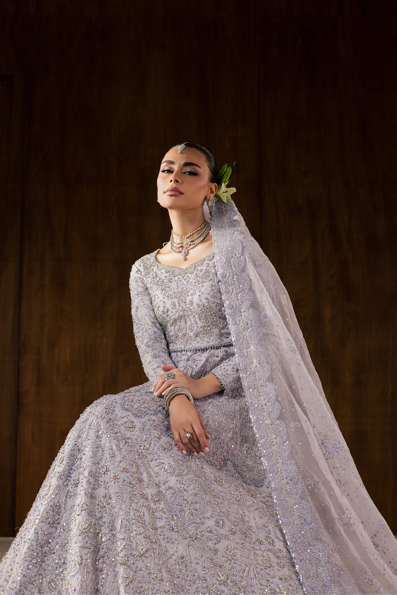 Iris Rosa 4Pc - Bridal Dress BATIKBRIDALS2026 BATIK S / Lilac / Raw Silk
