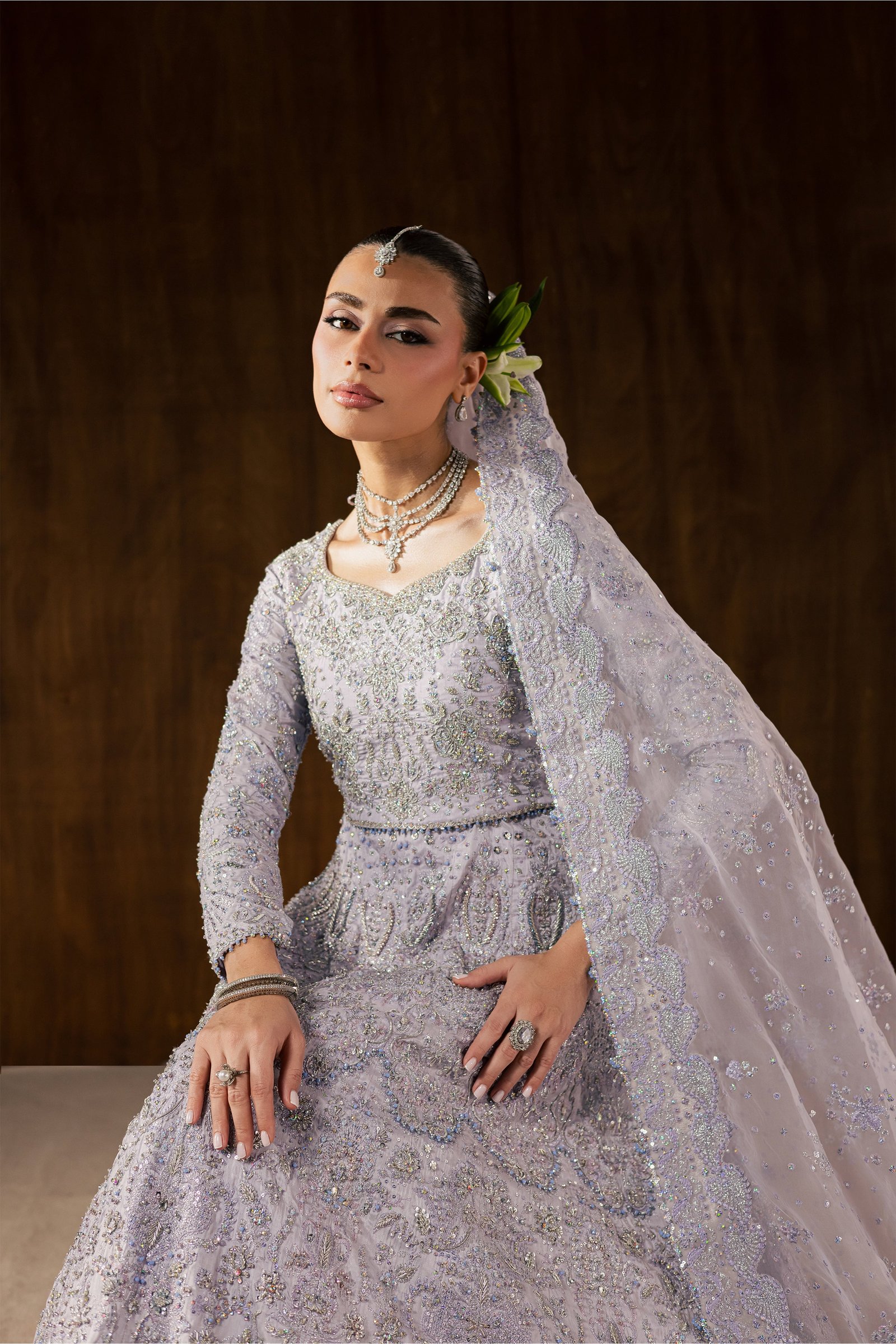 Iris Rosa 4Pc - Bridal Dress BATIKBRIDALS2026 BATIK S / Lilac / Raw Silk